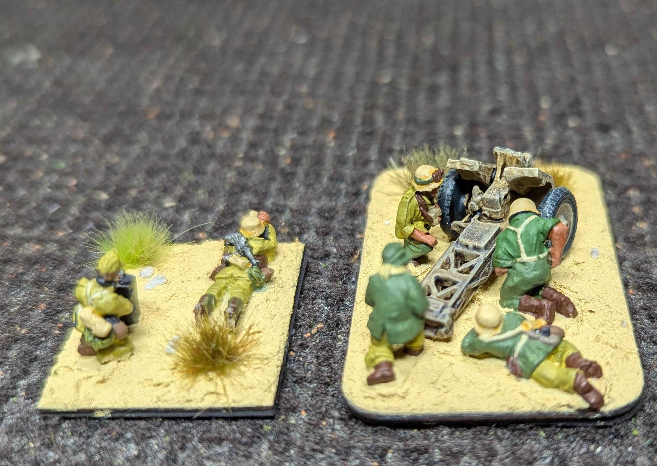 15mm, 2025, 7.5cm, Afrika Korps, Forged In Battle, Forward Observer, Germans, Infantry Gun, Painted, Peter Pig, World War 2