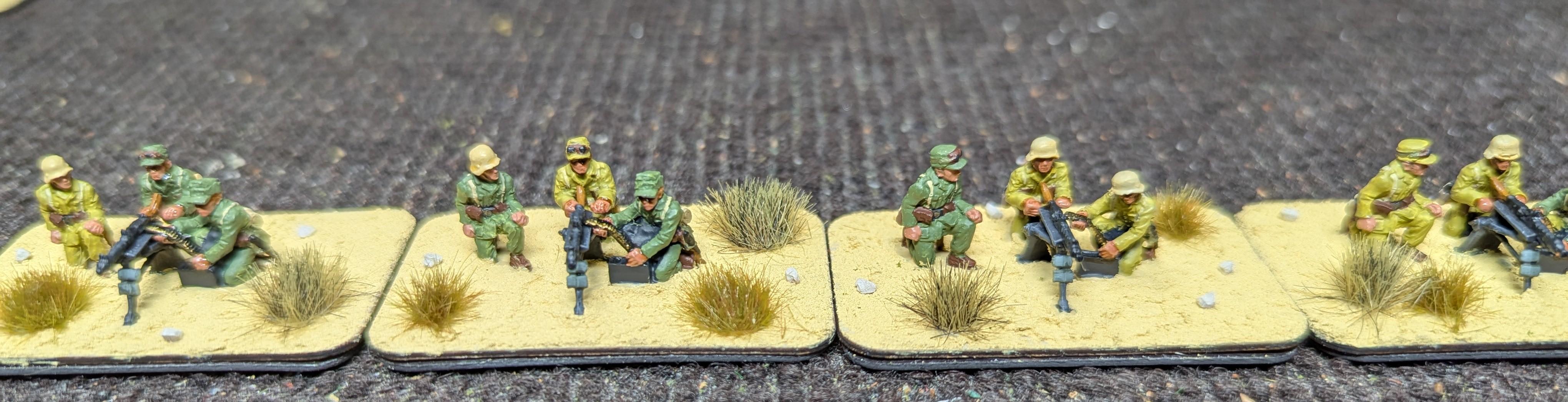 15mm, 2025, Afrika Korps, Germans, Khurusan, Lafette, Mg34, Painted, World War 2