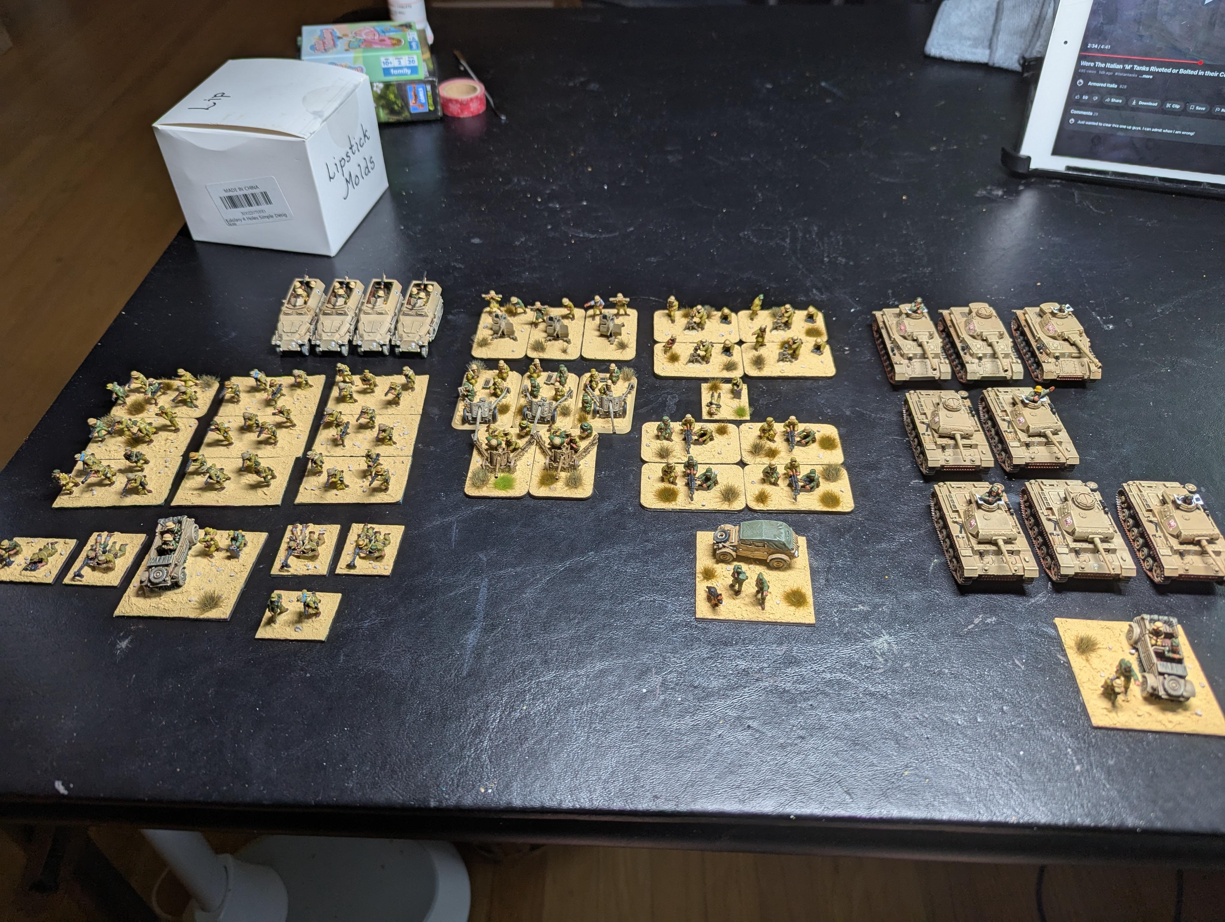 15mm, 2025, Afrika Korps, Germans, Painted, World War 2