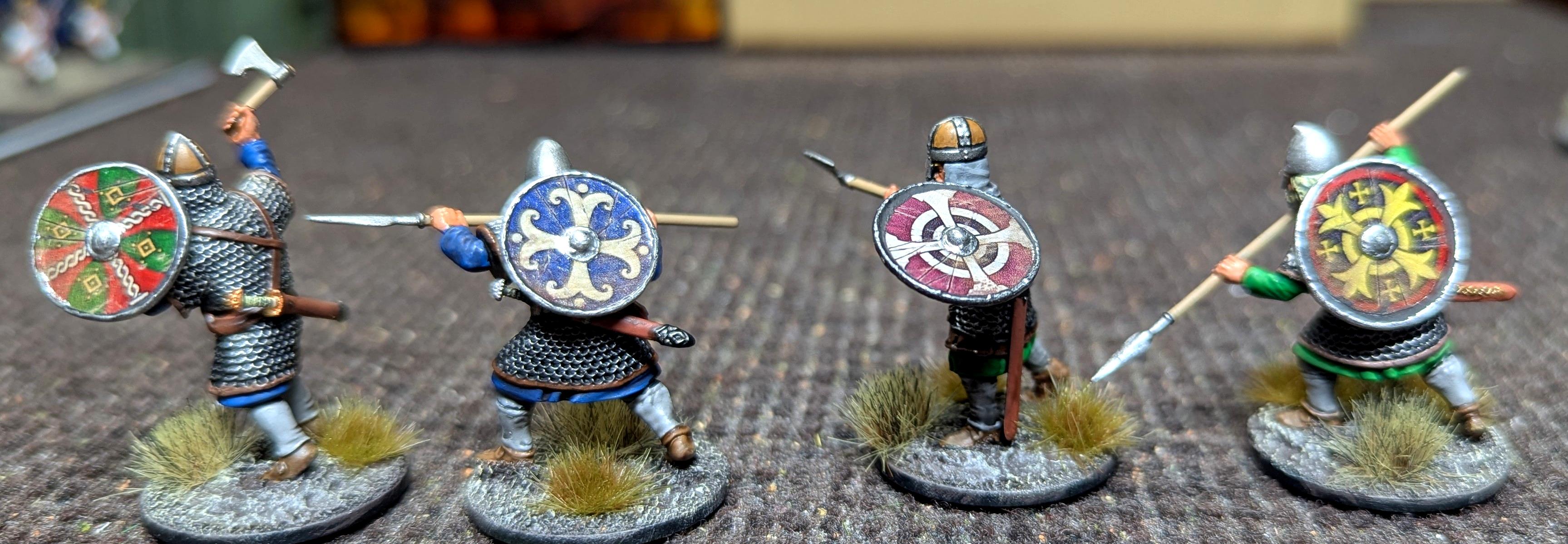 2025, 28mm, Anglo-saxon, Dark Ages, Hearthguard, Painted, Saga, Victrix