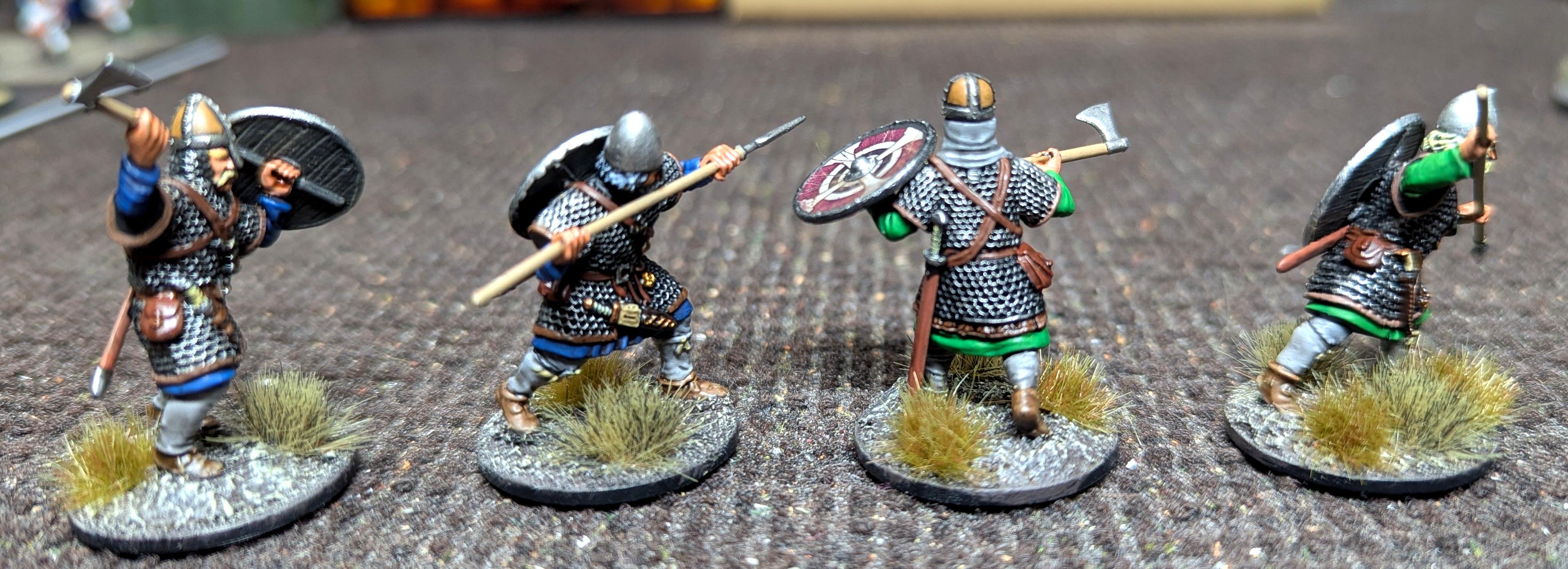 2025, 28mm, Anglo-saxon, Dark Ages, Hearthguard, Painted, Saga, Victrix