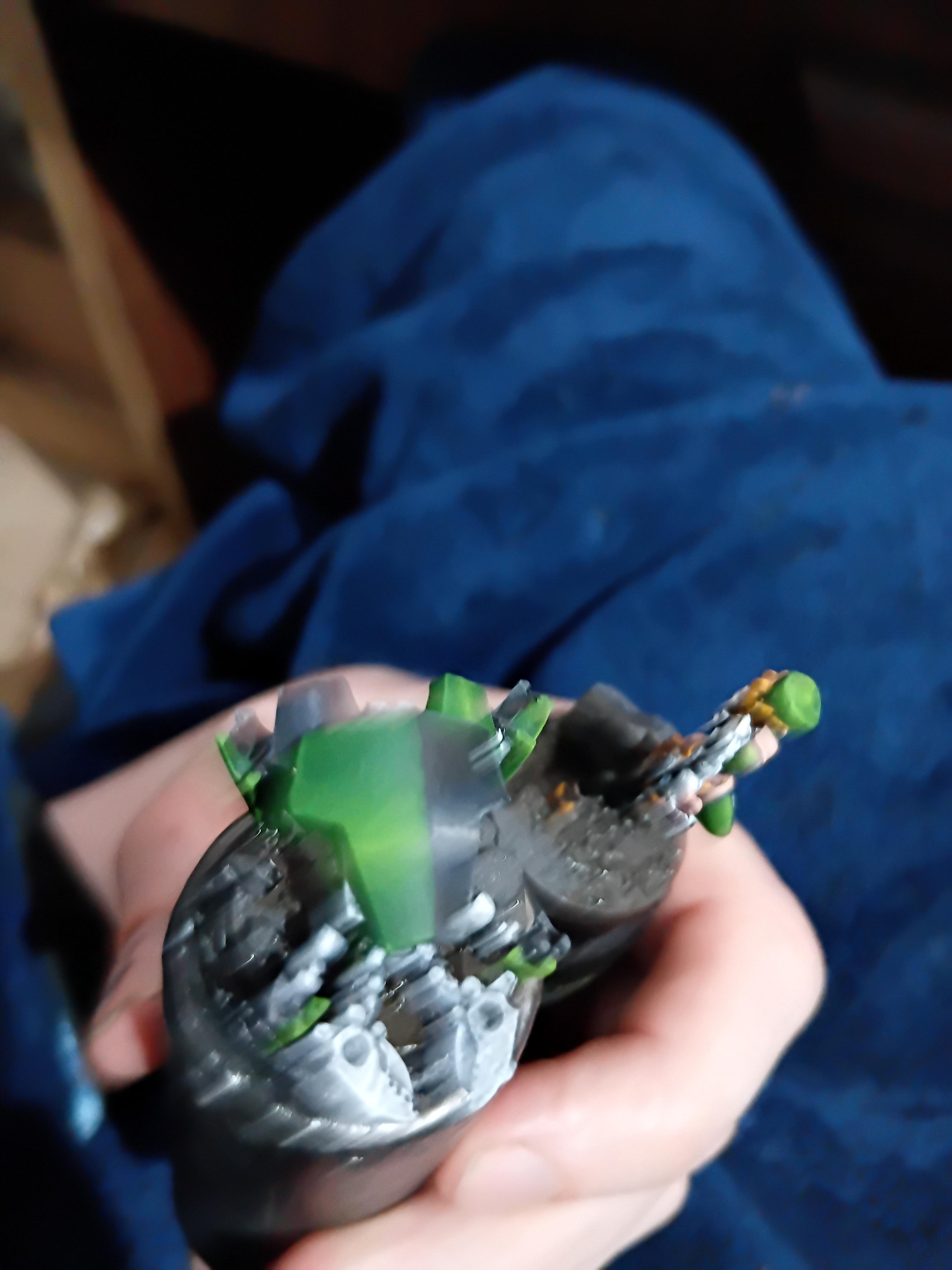 Blonde, Cute, Engineer, Girl, Green And Black, Infinity, Miniature, Non-Metallic Metal, Not Metallic Metal, Pano, Panoceania, Pinup, Robot, Tech-bee