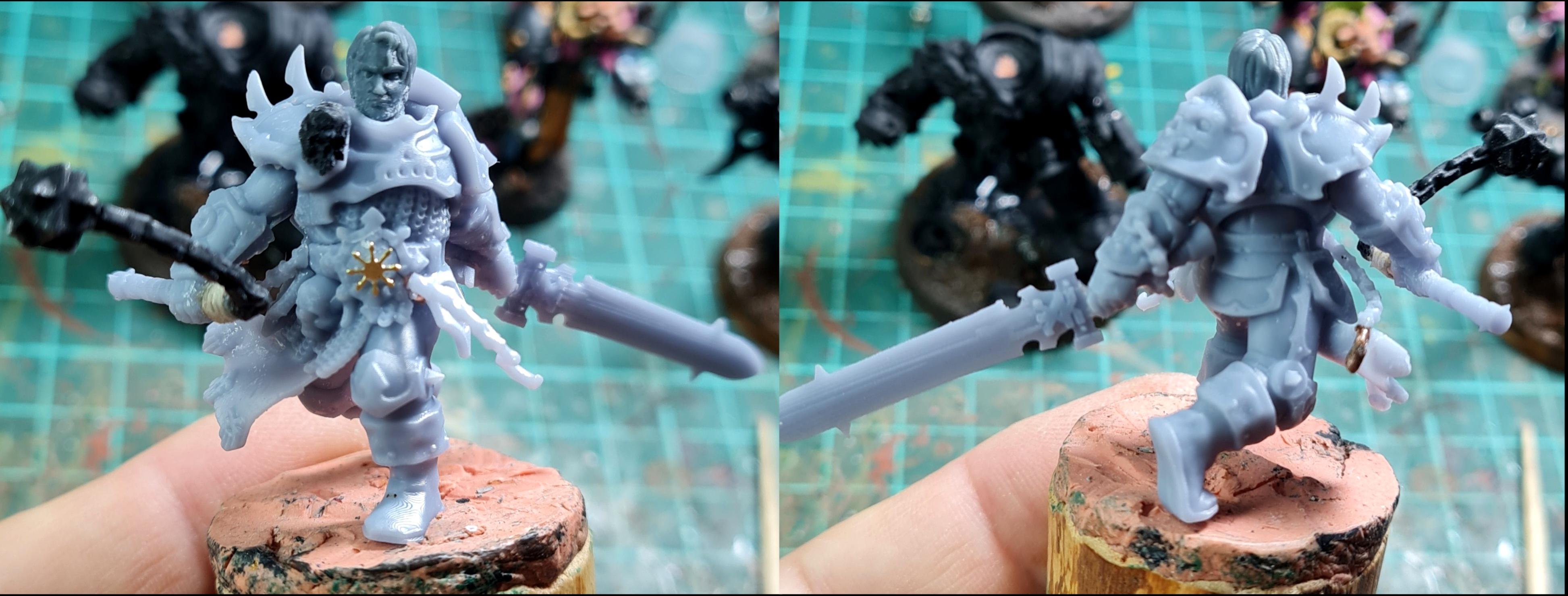 3d Print, Age Of Sigmar, Berserk, Berserkers, Berzerk, Berzerker, Blades Of Khorne, Blood For The Blood God, Blood Warrior, Chaos, Conversion, Flail, Infantry, Khorne, Khorne Bloodbound, Kitbash, Shadespire, Skulls For Skull Throne, Sword, The Khorne Deathbringer, Warhammer Fantasy, Work In Progress