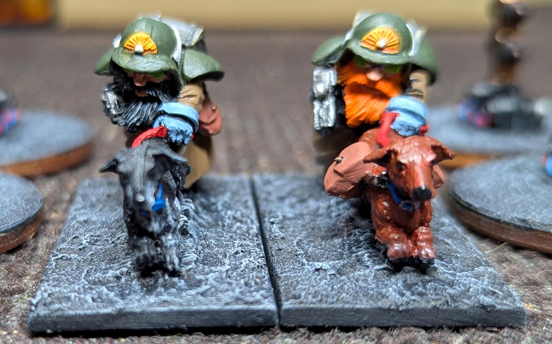 2025, 28mm, Dog, Dwarves, Olley, Painted, Scrunt
