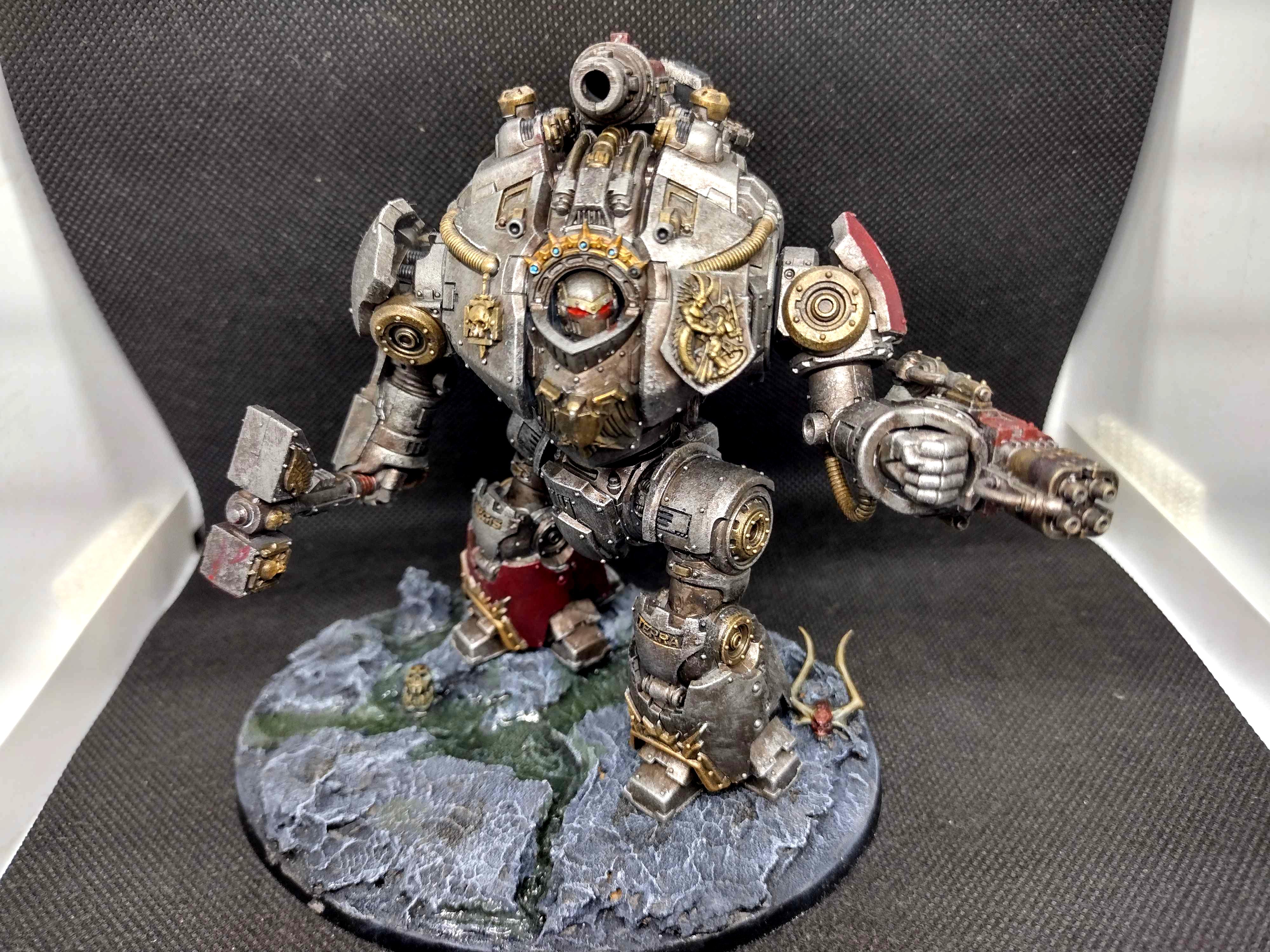 Adeptus Astartes, Conversion, Dreadnought, Gk, Grey Knights, Nemesis Dreadknight, Psyker, Saturnine, Space Marines, Work In Progress