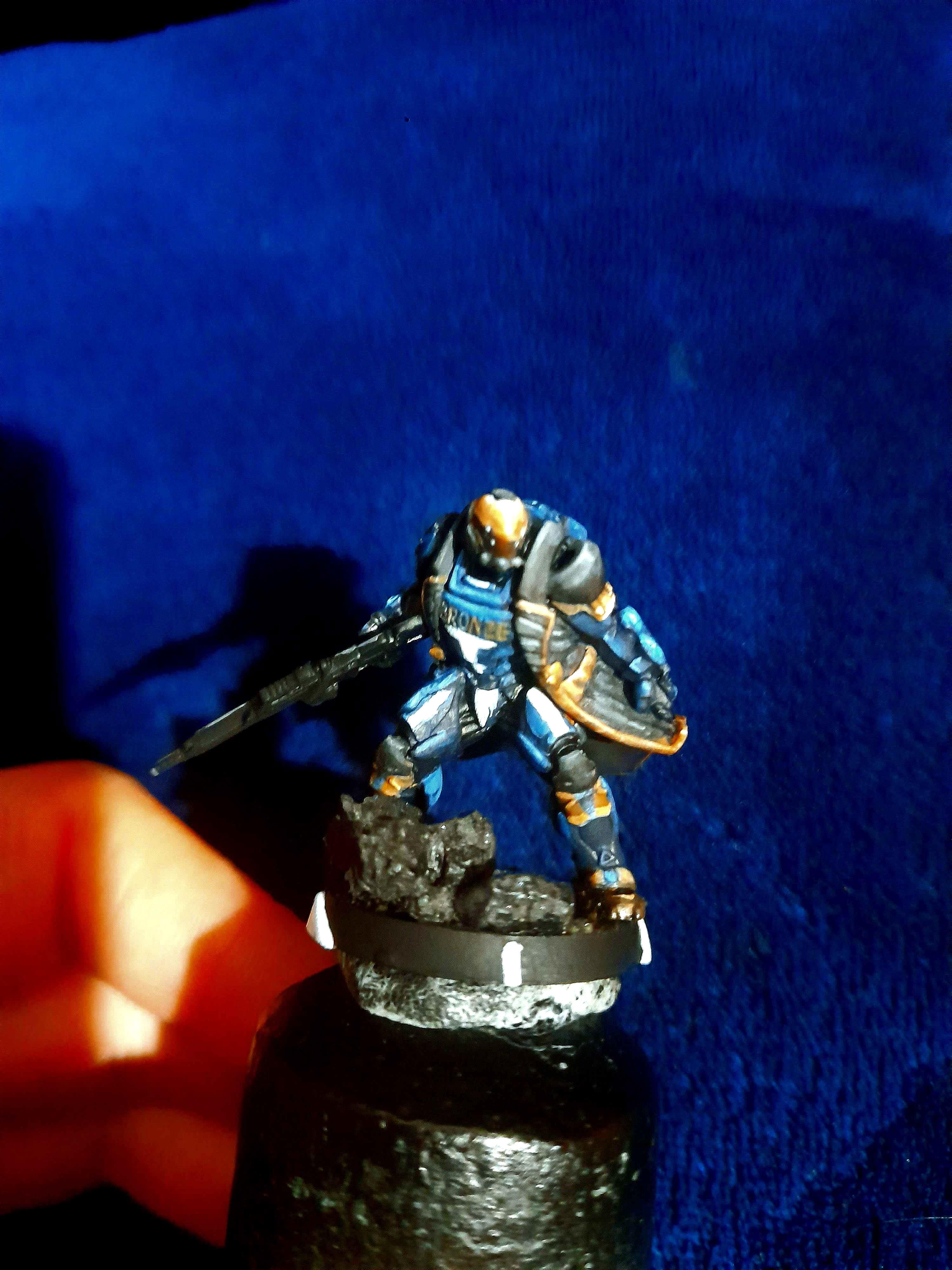Bronze, Heavy Infantry, Infinity, Mini, Miniature, Non-Metallic Metal, O-12, Work In Progress