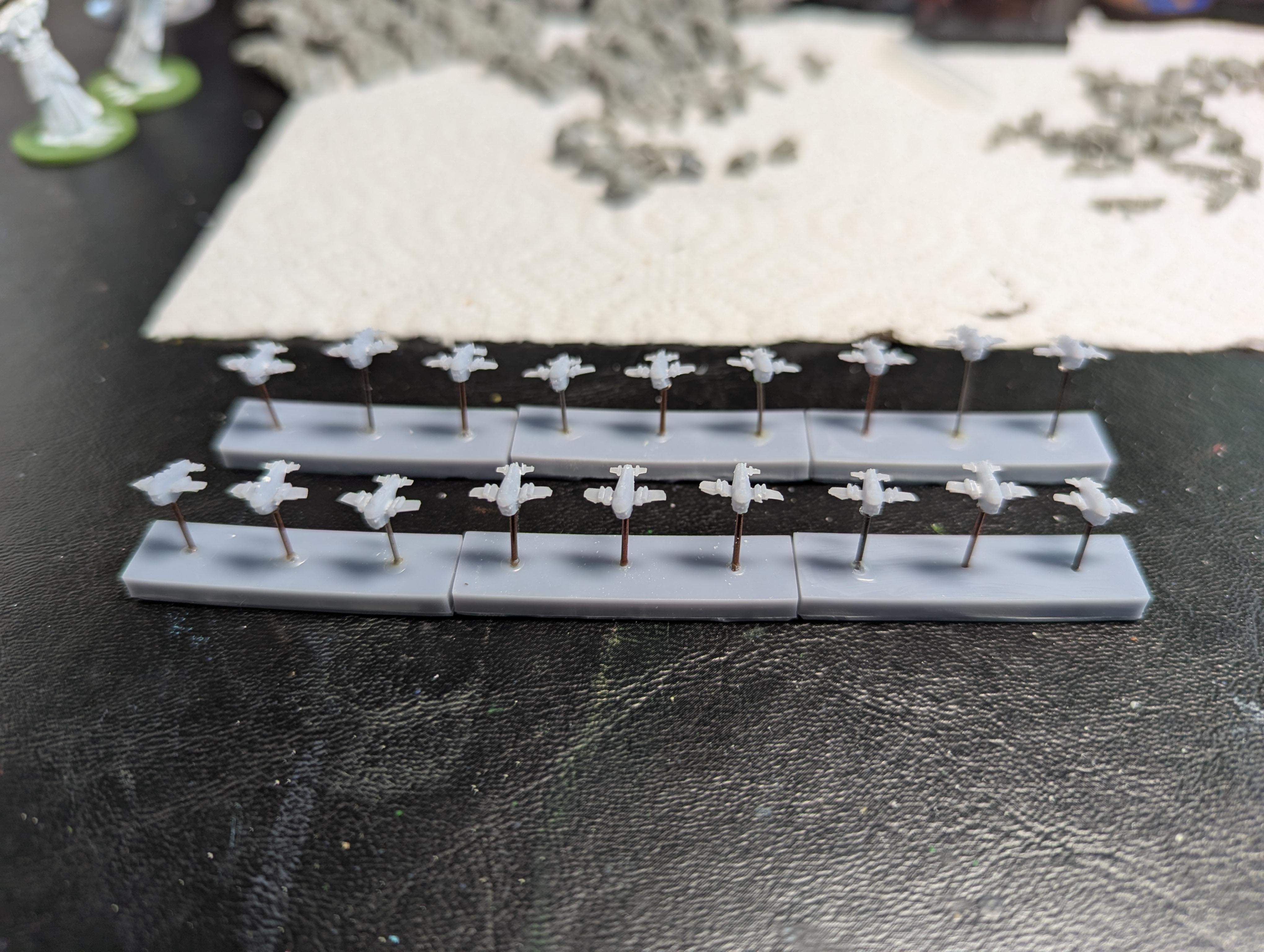 3d printed Ork Fighta-bombas repinned
