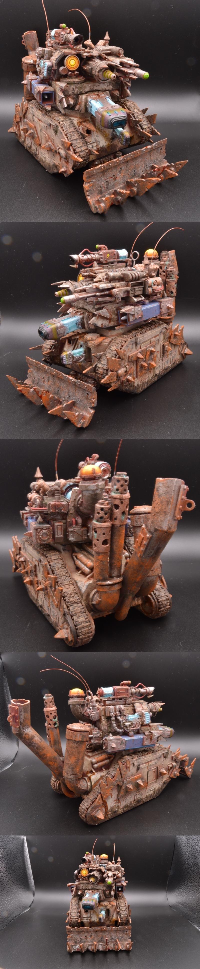 Conversion, Dakka Dakka, Guard Abuse, Leman Russ, Looted, Orks, Over The Top, Rusty Tank