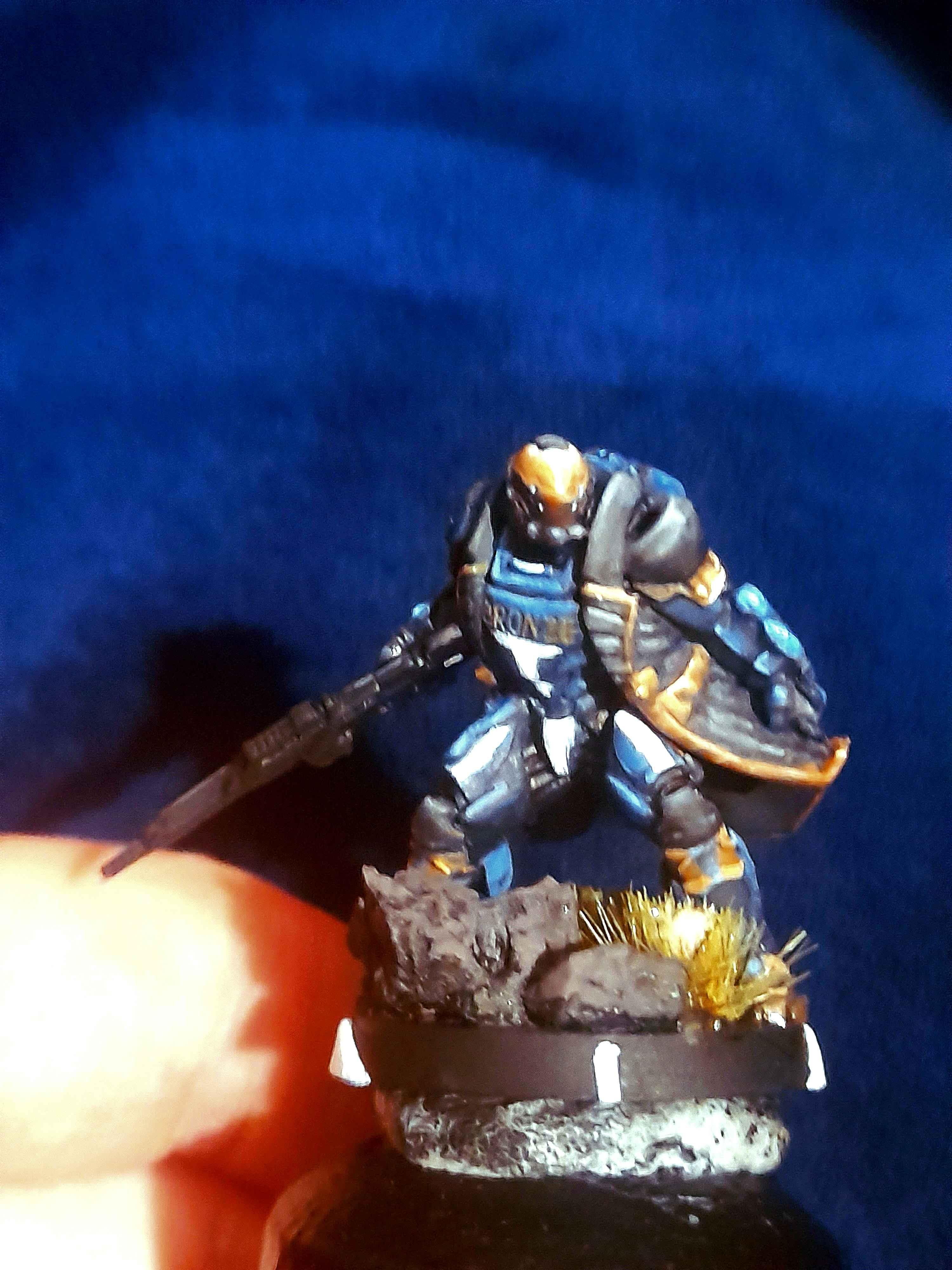 Bronze, Heavy Infantry, Infinity, Mini, Miniature, Non-Metallic Metal, O-12, Work In Progress
