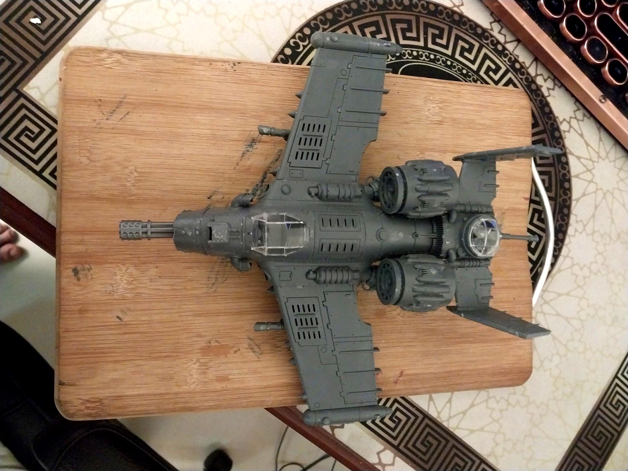 A-10, Avenger, Cold War, Counts As, Dakkajet, Dieselpunk, Fighter, Flyer, Imperial Guard, Warhammer 40,000, Warthog, Work In Progress