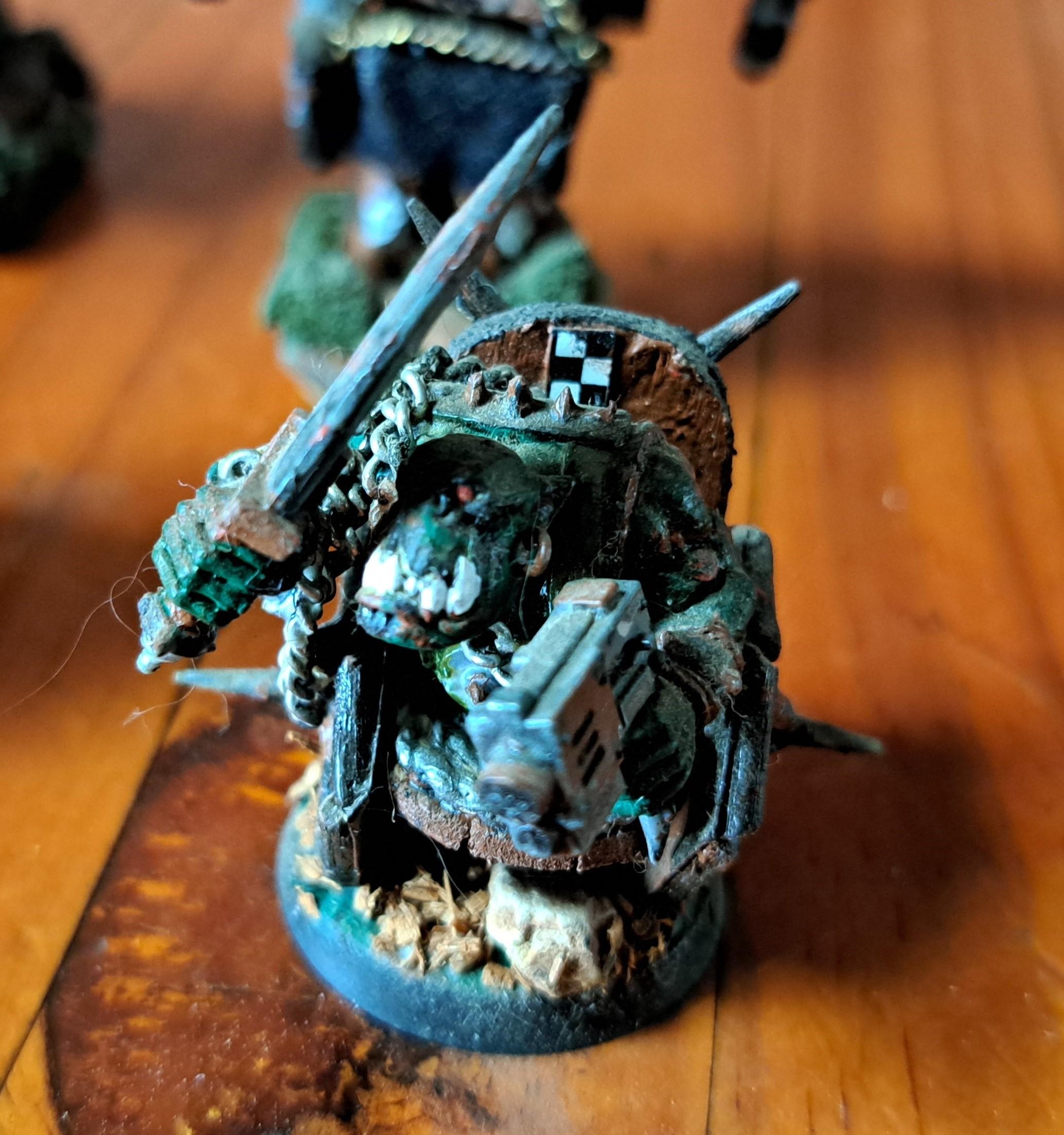 #warhammer #tabletop #miniatures #models #games #orks #custommade #handpainted #south-africa #40k #nature #goffs #gretchin #snak