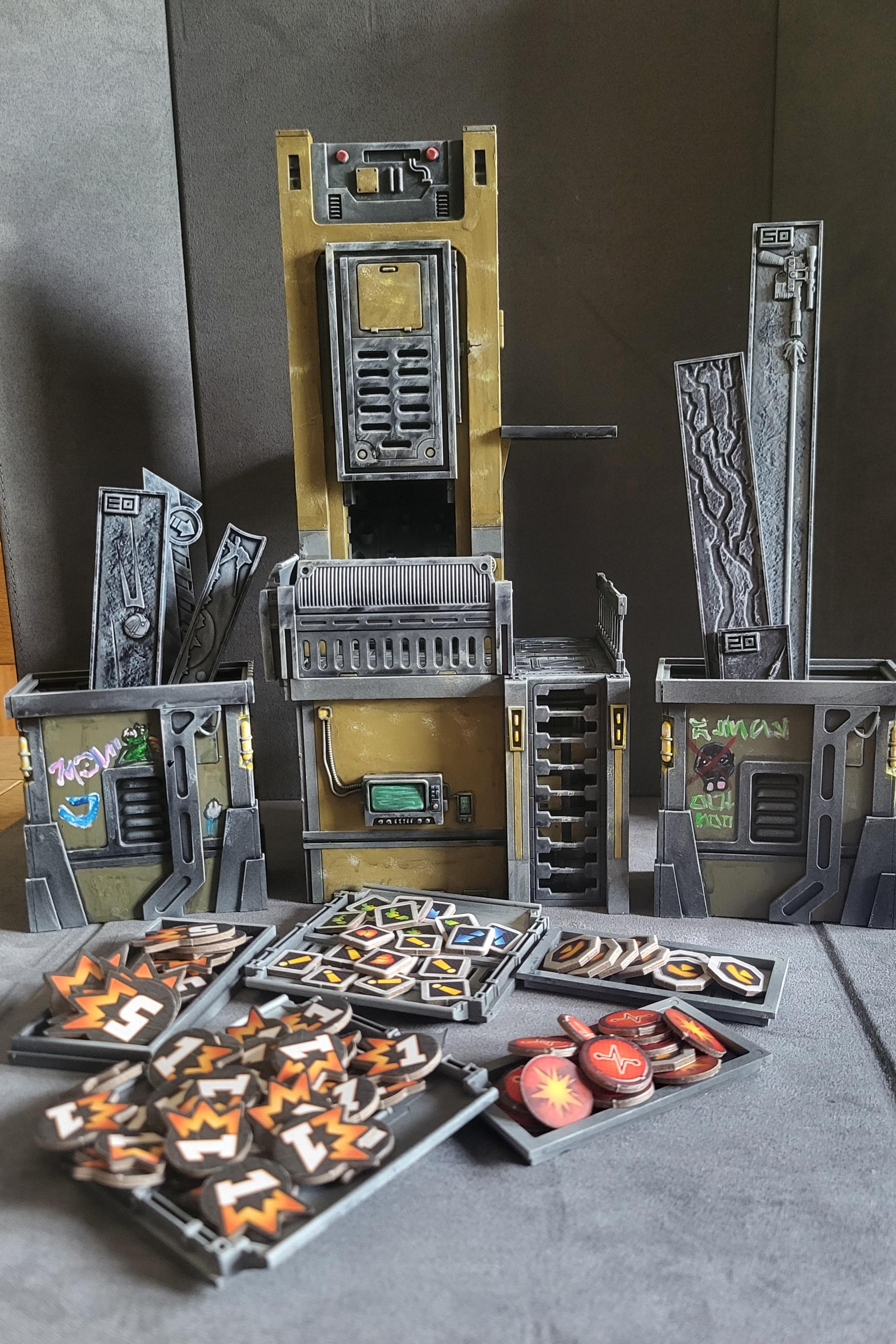 Scatter, Terrain, Dice Tower, boxes and trays