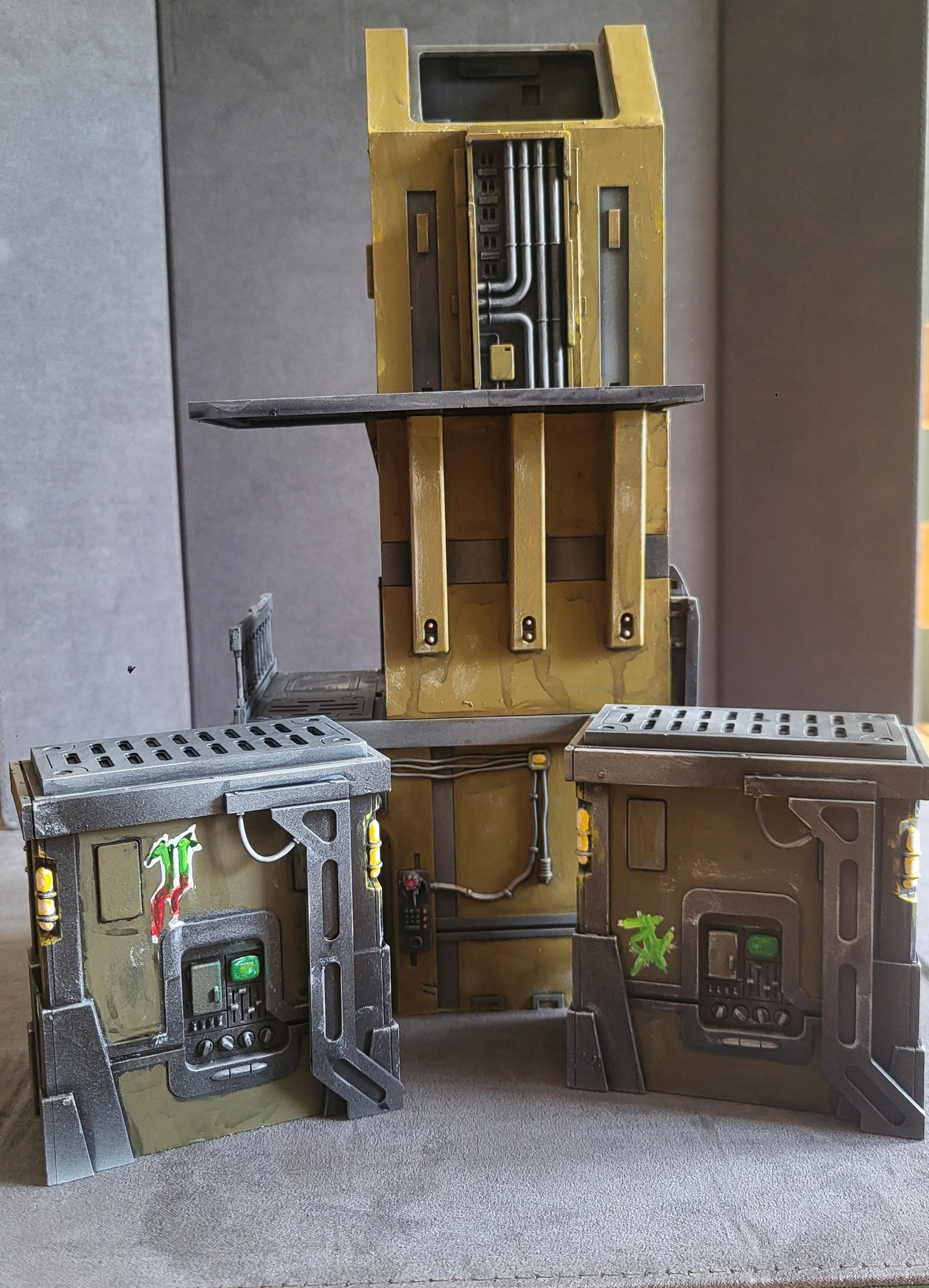 Scatter, Terrain, Tower and small risers