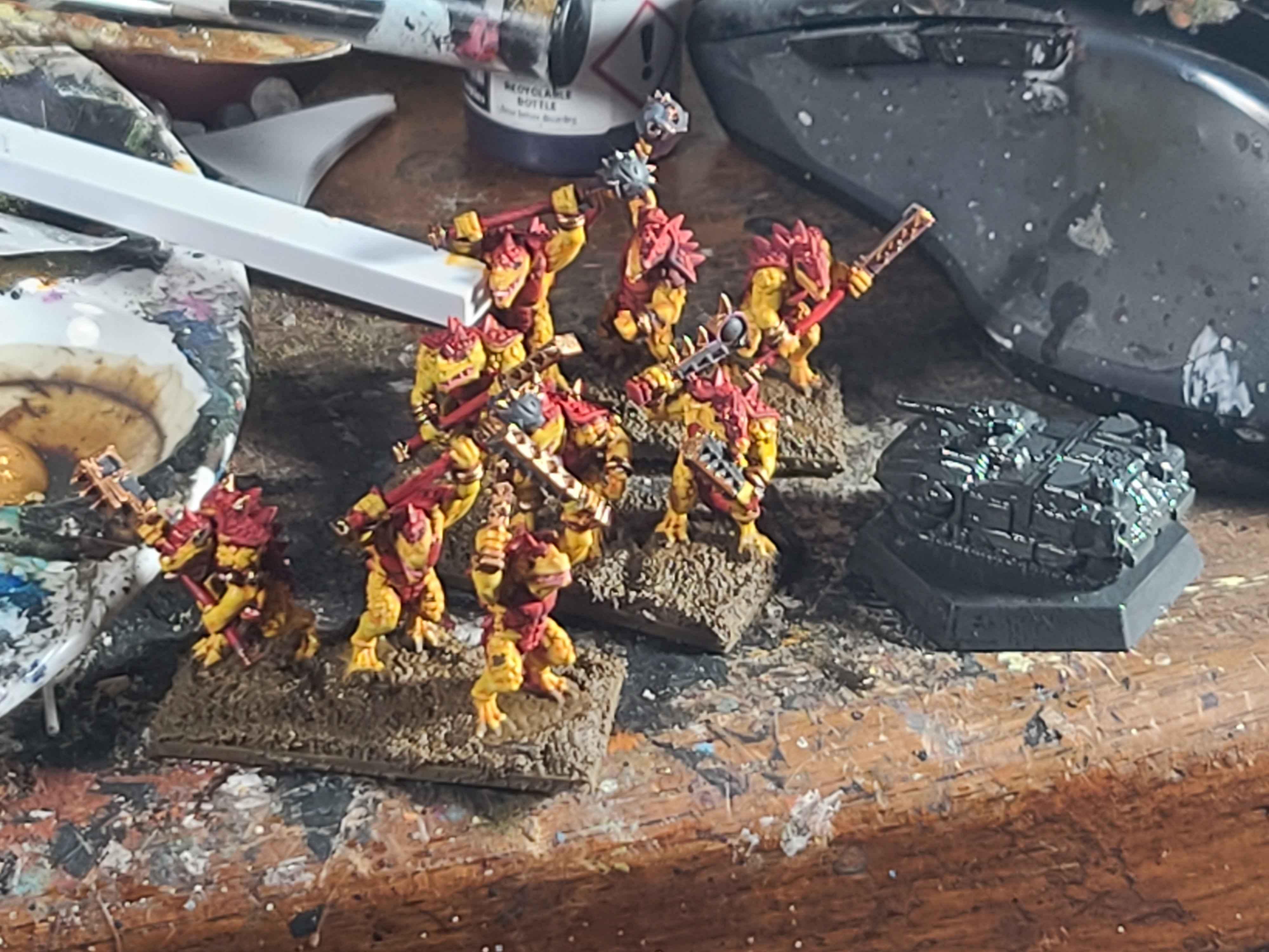 10mm, 6mm, Battletech, Catalyst Game Labs, Forest Dragon, Galleon Tank, Kroxigor, Lizardmen, Marvelous Minipaints, Tank, Warmaster