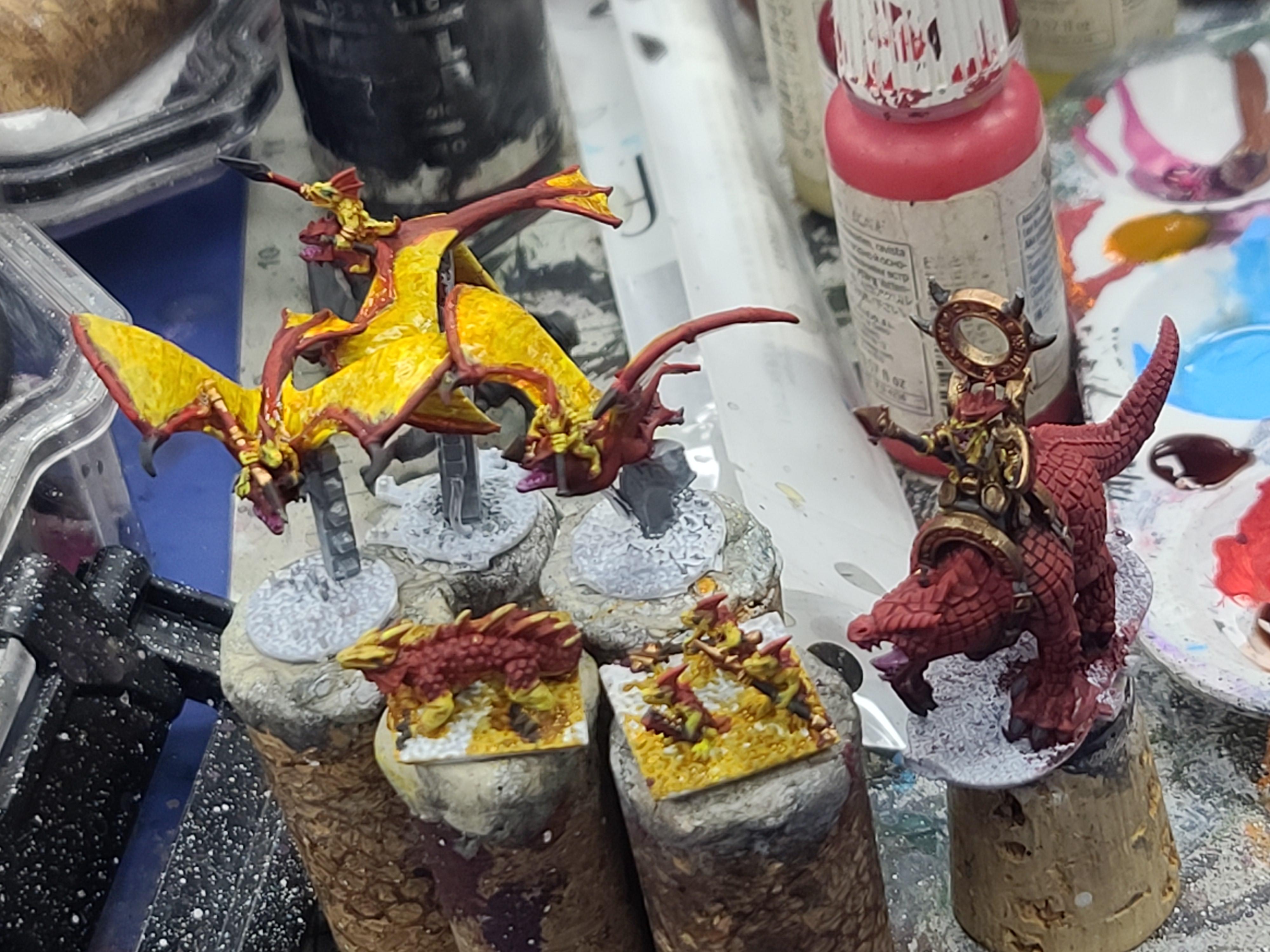10mm, Carnasaur, Forest Dragon Design, Lizardmen, Marvelous Minipaints, Salamander, Terradon