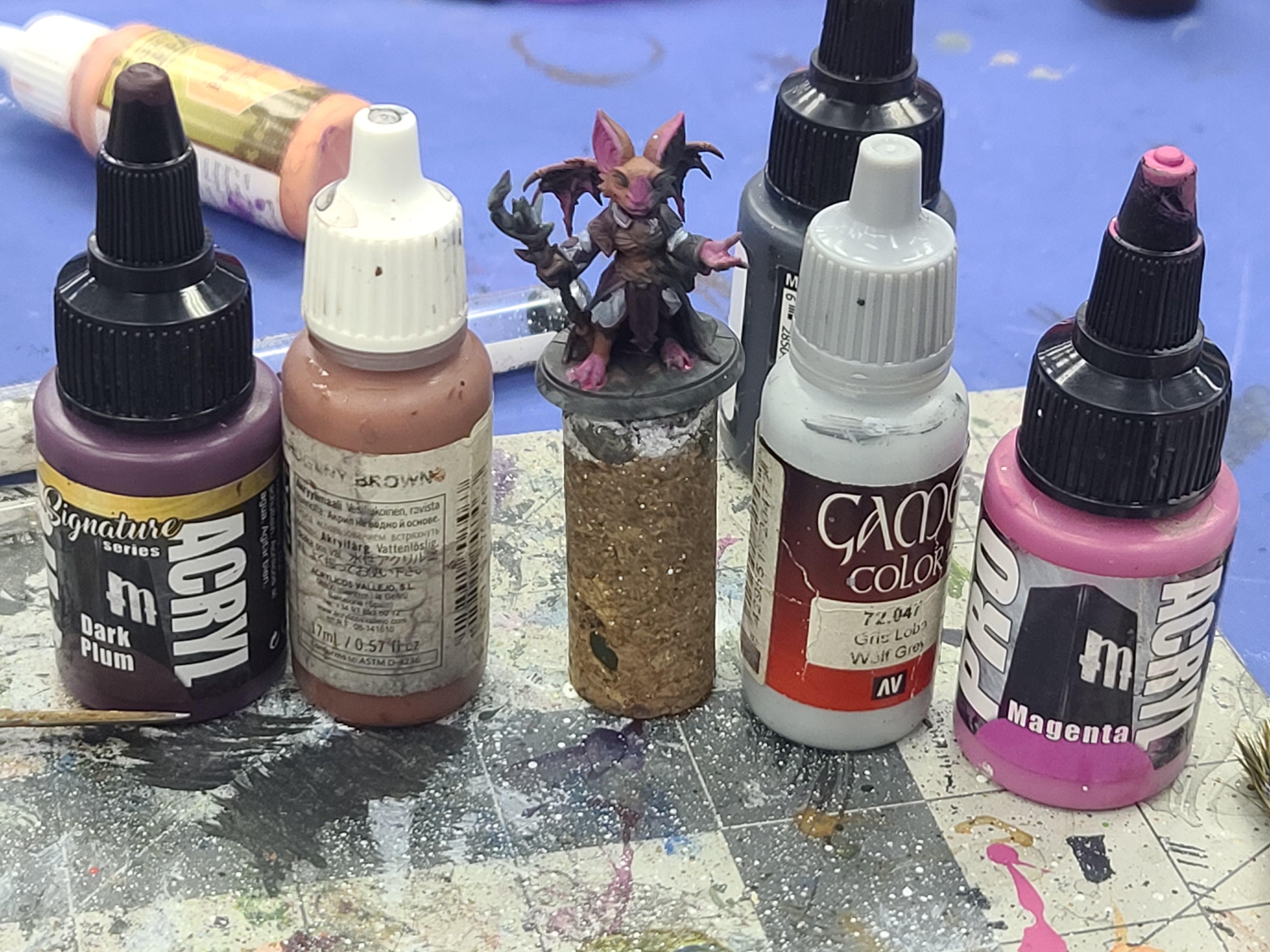 3d Print, Bat Sorceress, Color Reference, Reaper Miniatures