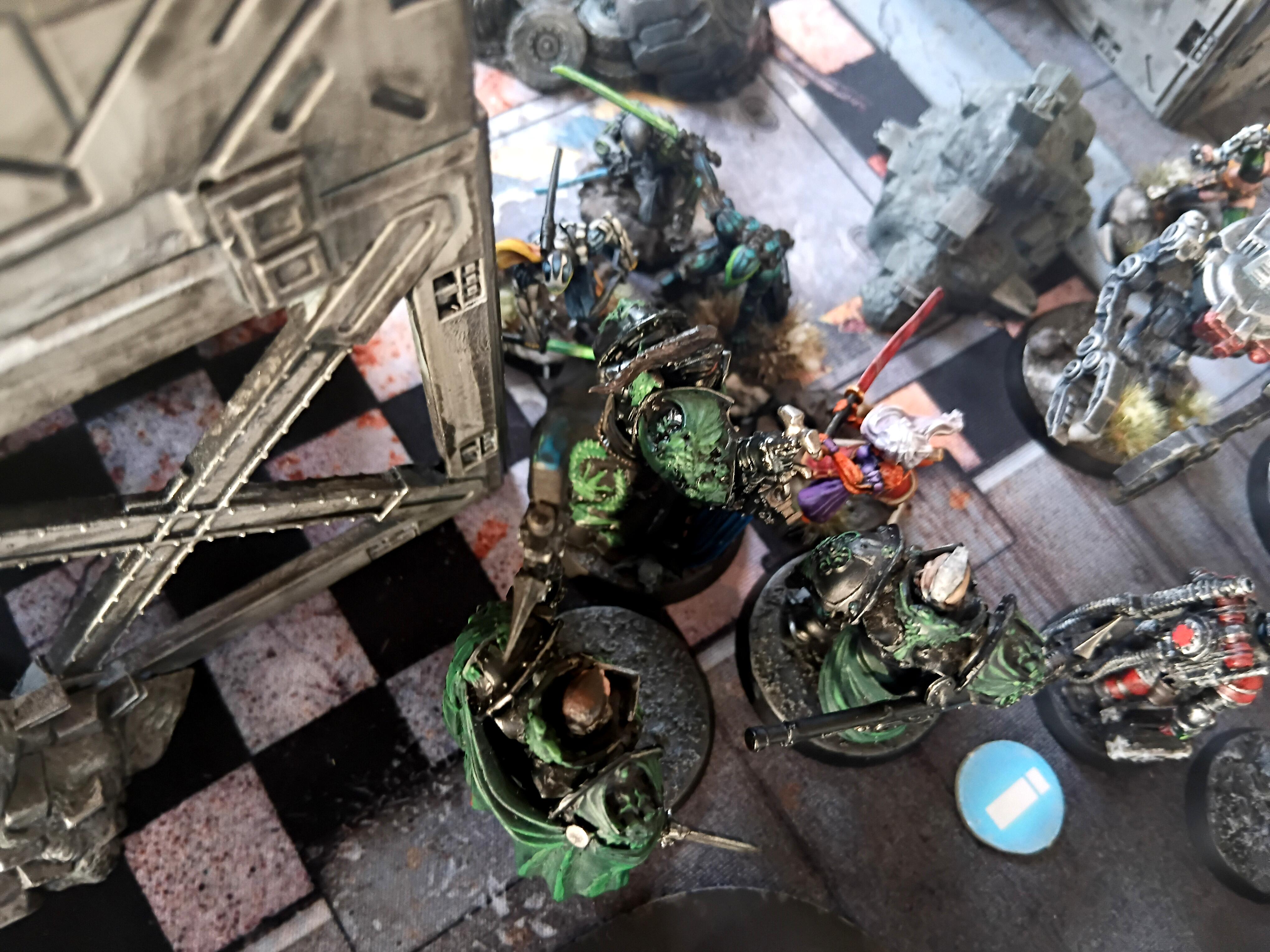 Azakir Halgriv, Battle, Commandoes, Crabbot, Custodes, Custodian Brothers, Folsk Gelt, Fun, Gff, Grimdark Future, Infinity, Mech Suit, Militia, Miniature Game Club, Minis, Ruins, Sela Orrel, Skirmish, Tabletop, Tech Cutie, Tech-bee, The Crew Of The Orray, Tikbalang, Vindicare Assassin