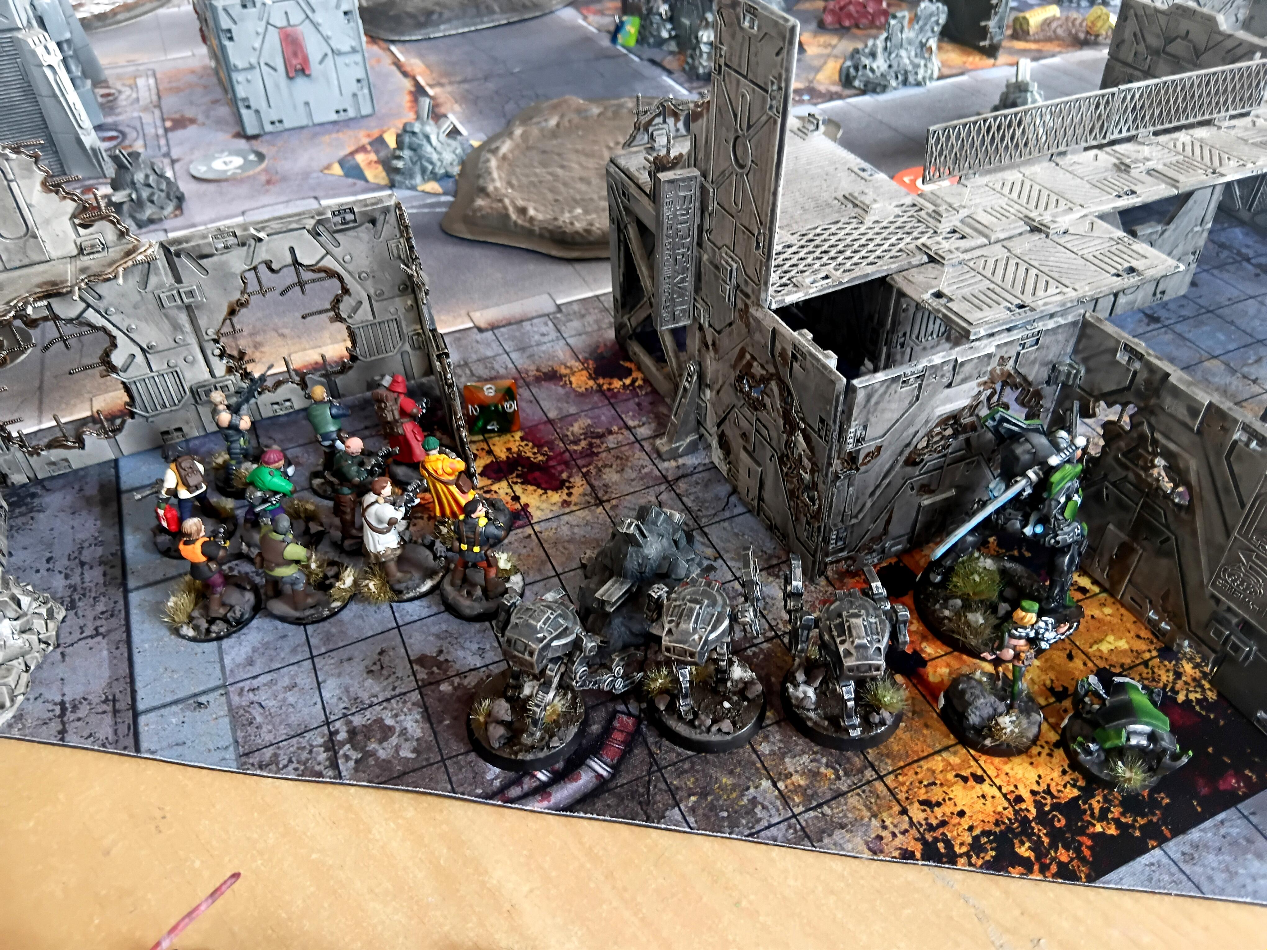 Azakir Halgriv, Battle, Commandoes, Crabbot, Custodes, Custodian Brothers, Folsk Gelt, Fun, Gff, Grimdark Future, Infinity, Mech Suit, Militia, Miniature Game Club, Minis, Ruins, Sela Orrel, Skirmish, Tabletop, Tech Cutie, Tech-bee, The Crew Of The Orray, Tikbalang, Vindicare Assassin