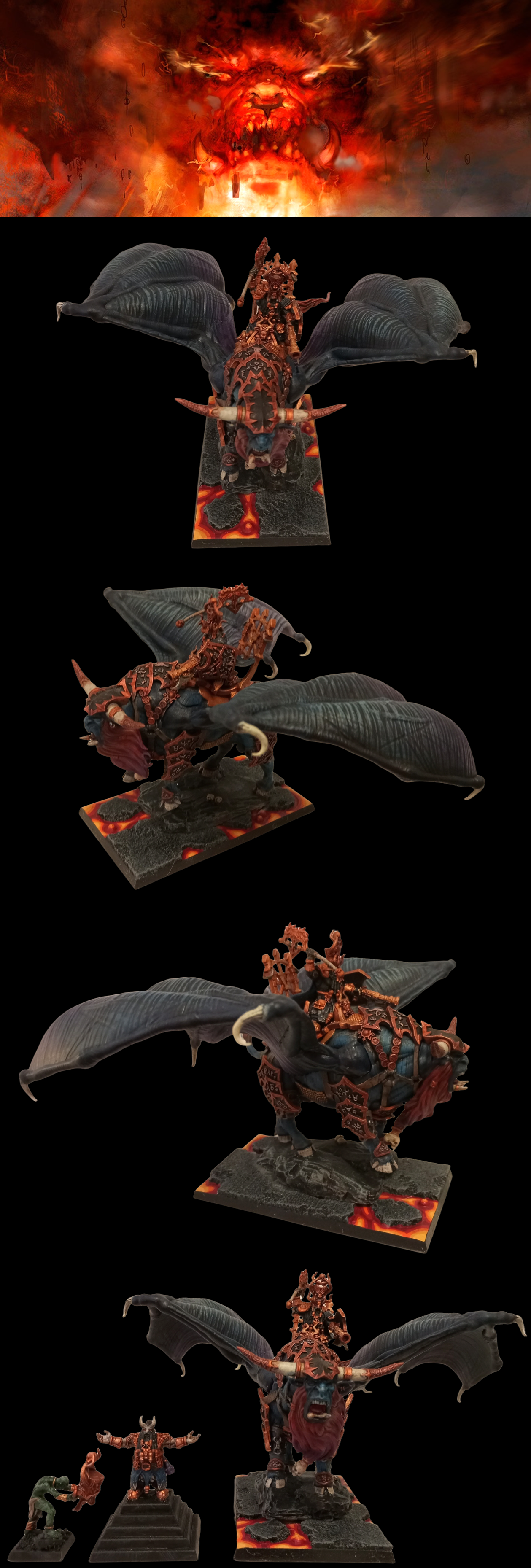 Azgorh, Black, Castellan, Chaos, Chaos Dwarfs, Commander, Conversion, Custom, Der Schwarze, Frath Zharr, Kastellan, Lammasu, Lord, Naggrund, Overseer, Uzkil, Warhammer Fantasy, Zharr, Zhatan