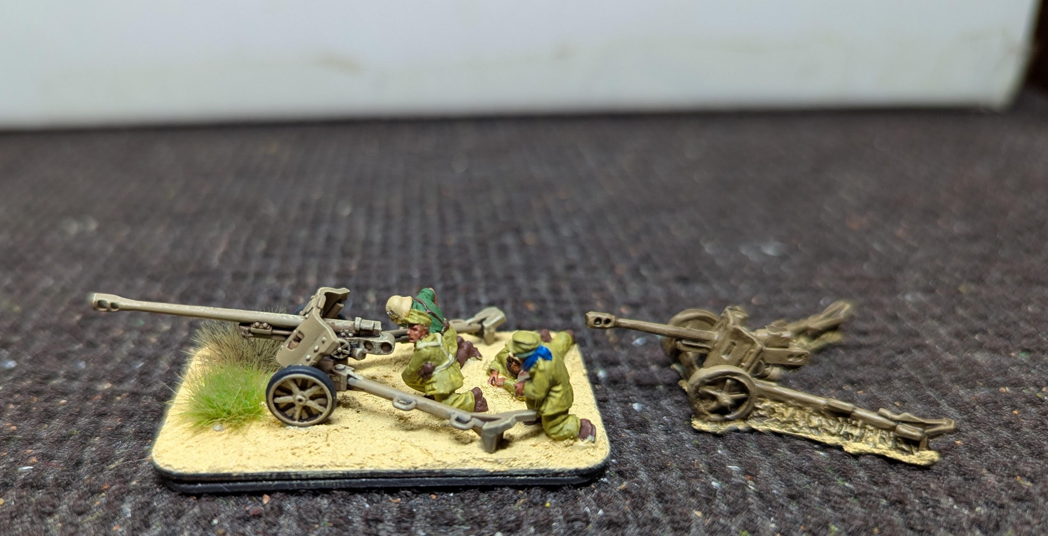 15mm, 2025, Afrika Korps, Battlefront, Germans, Painted, Pak 38, World War 2