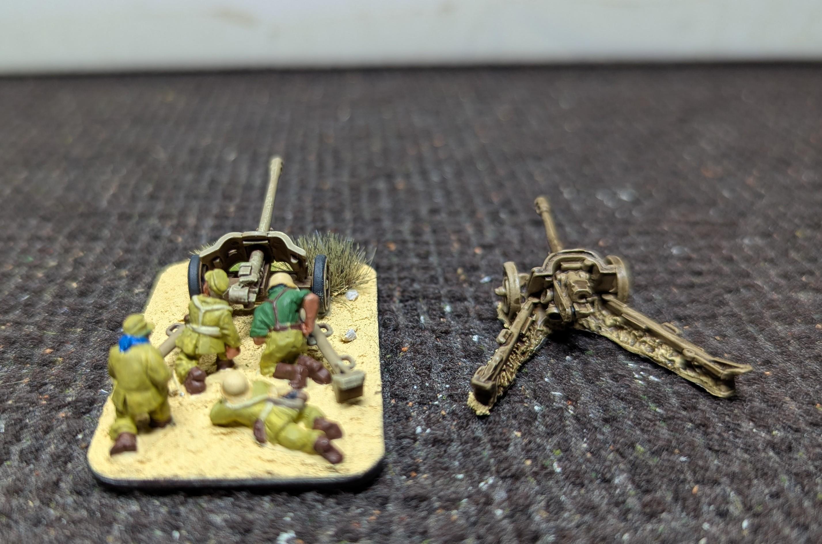 15mm, 2025, Afrika Korps, Battlefront, Germans, Painted, Pak 38, World War 2