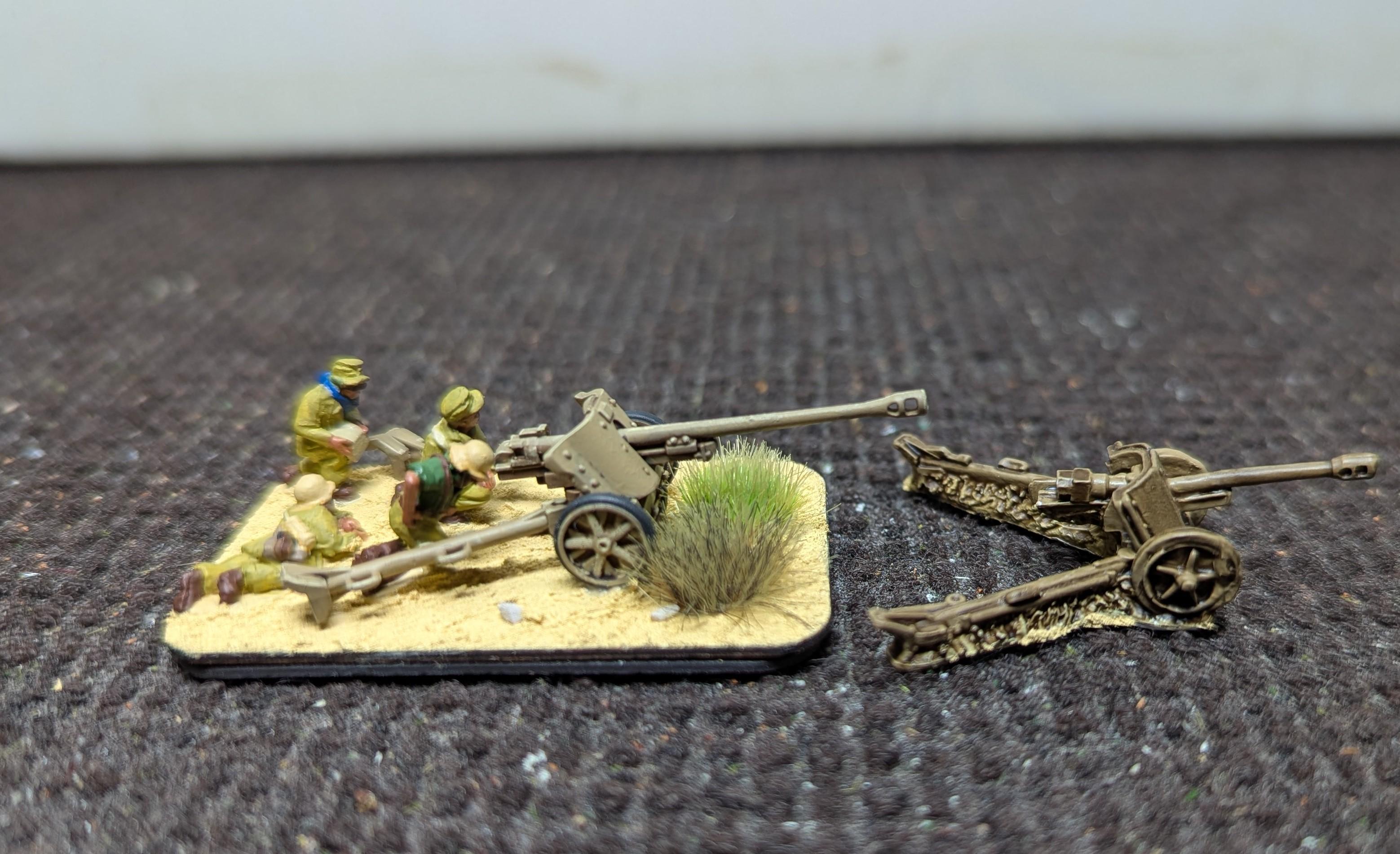 15mm, 2025, Afrika Korps, Battlefront, Germans, Painted, Pak 38, World War 2