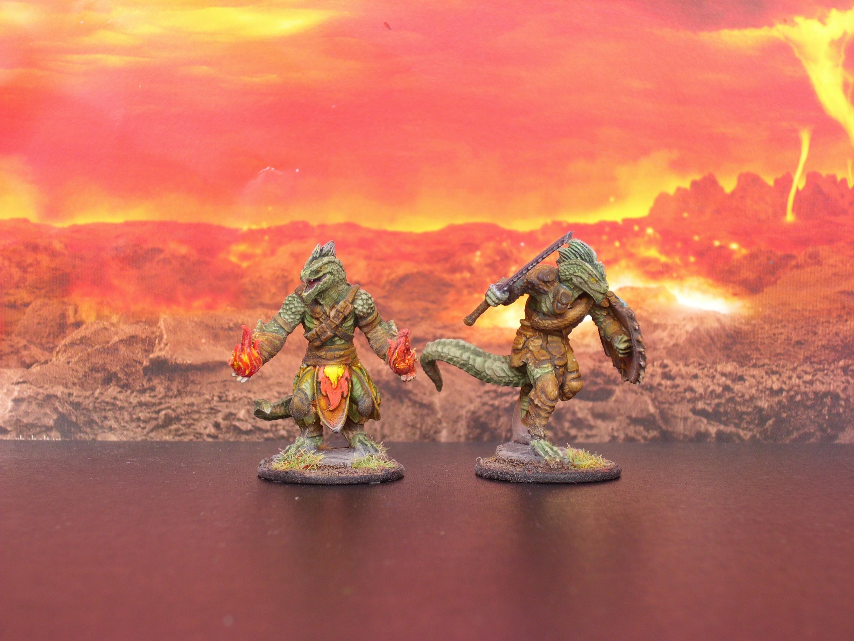 Dungeons And Dragons, Lizardmen, Monsters, Nolzur's Marvelous Miniatures, Rpg