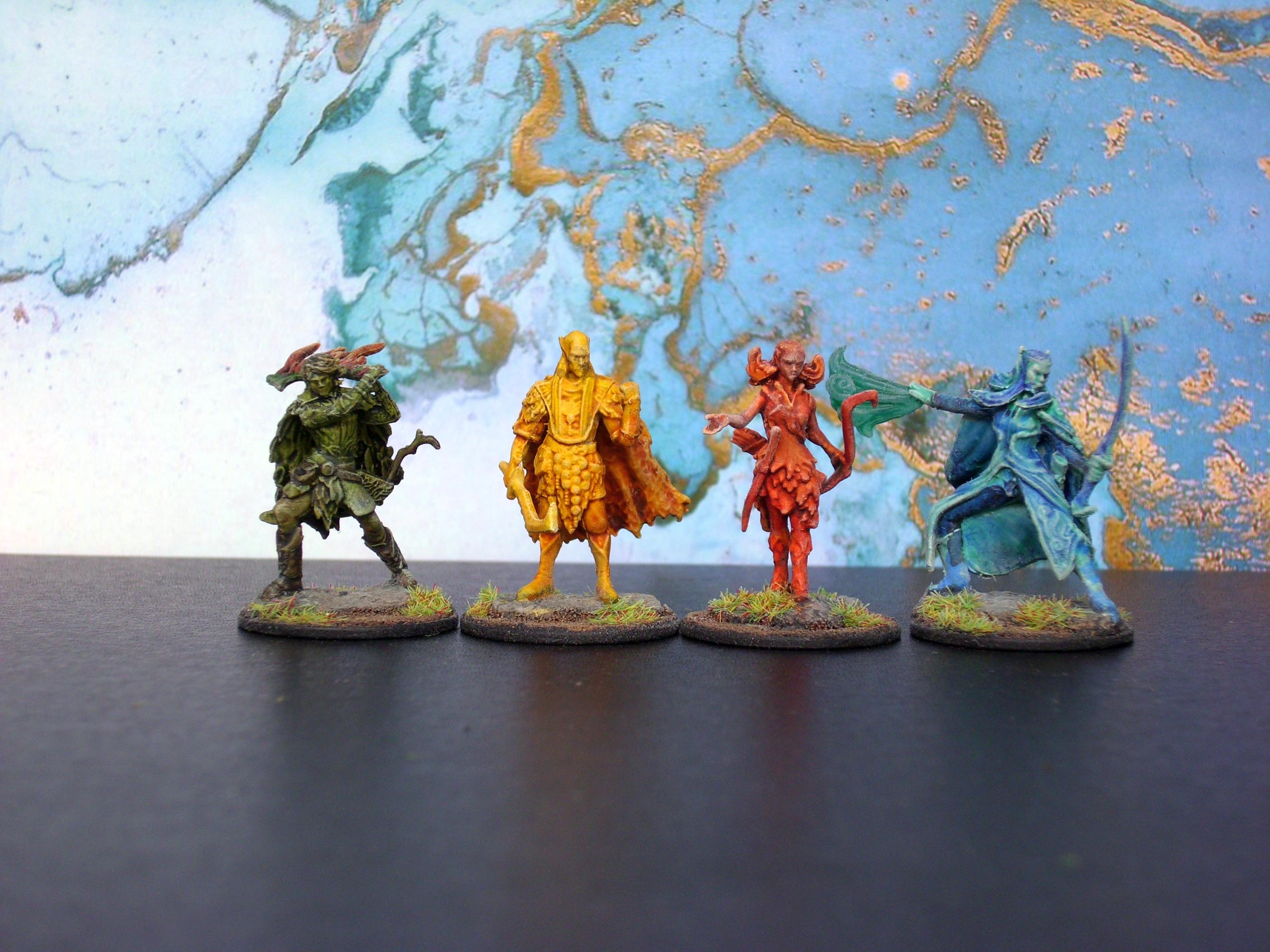 Autumn, Dungeons And Dragons, Eladrin, Elves, Monsters, Nolzur's Marvelous Miniatures, Rpg, Seasons, Spring, Summer, Winter