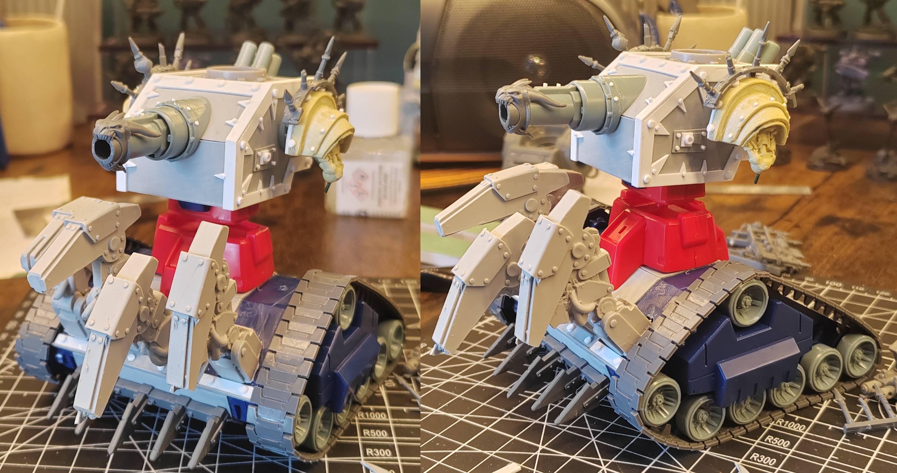 Conversion, Defiler, Gundam, Mecha, Scratch Build