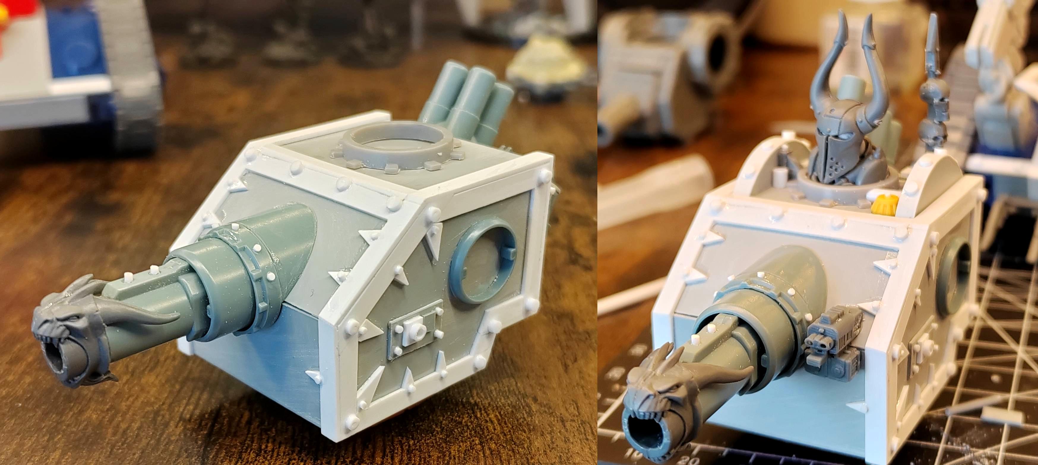 Conversion, Defiler, Gundam, Mecha, Scratch Build, Turret