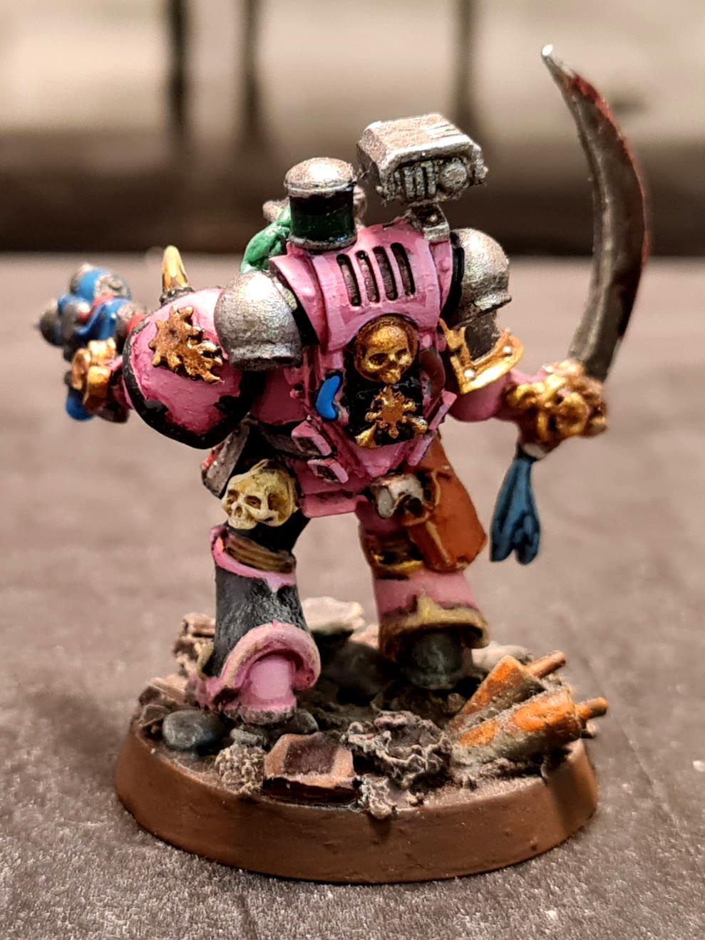 Apothecary, Chaos, Chaos Space Marines, Conversion, Emperor's Children, Heresy, Heretic Astartes, Infantry, Kitbash, Noise Marines, Perfection Or Death, Reductor, Saber, Slaanesh, Traitor Legions, Warhammer 40,000