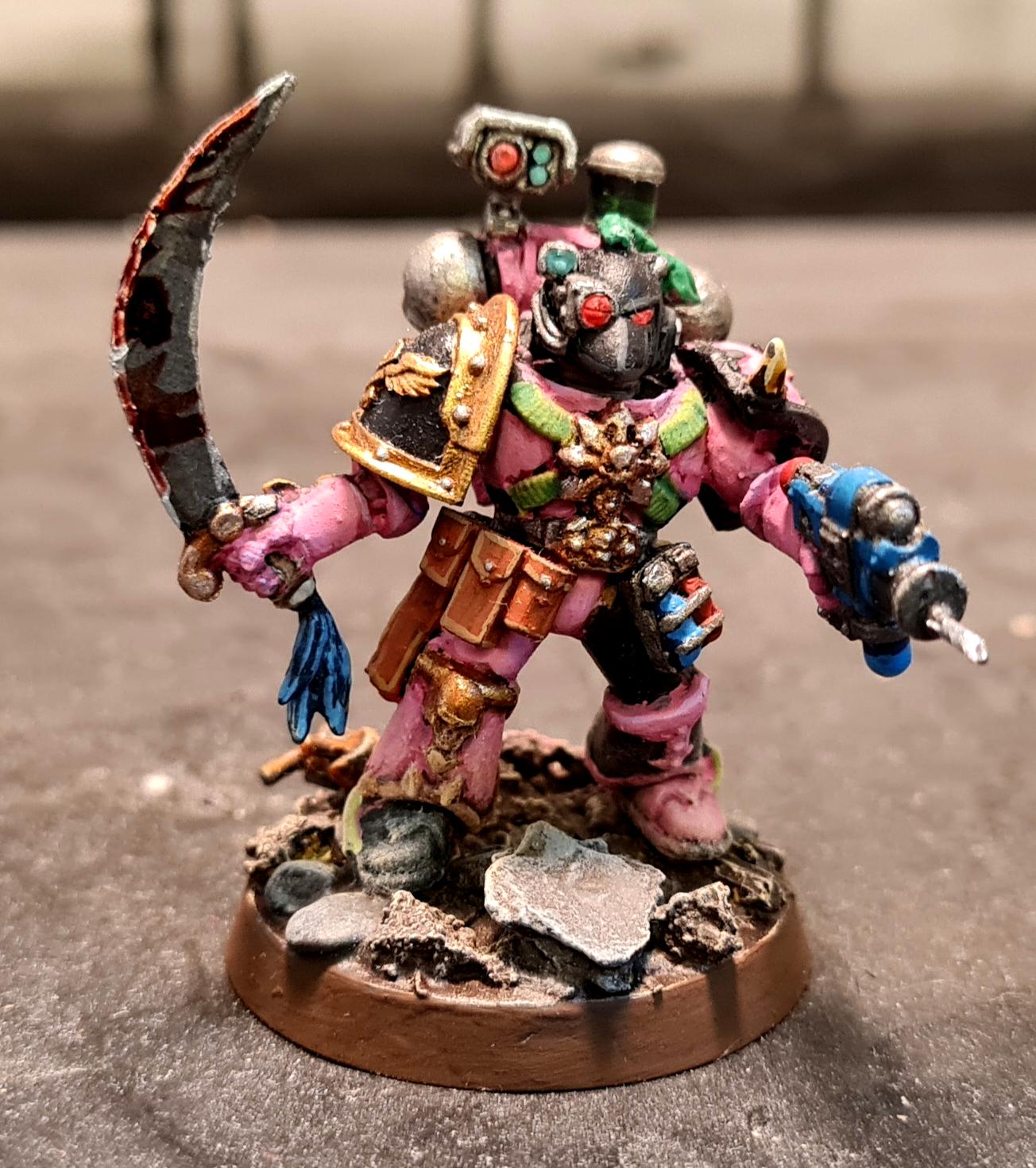 Apothecary, Chaos, Chaos Space Marines, Conversion, Emperor's Children, Heresy, Heretic Astartes, Infantry, Kitbash, Noise Marines, Perfection Or Death, Reductor, Saber, Slaanesh, Traitor Legions, Warhammer 40,000