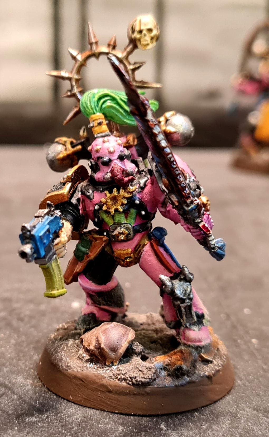 Chain Sword, Chaos, Chaos Space Marines, Conversion, Doom Siren, Emperor's Children, Heresy, Heretic Astartes, Infantry, Kitbash, Noise Marines, Perfection Or Death, Slaanesh, Traitor Legions, Warhammer 40,000