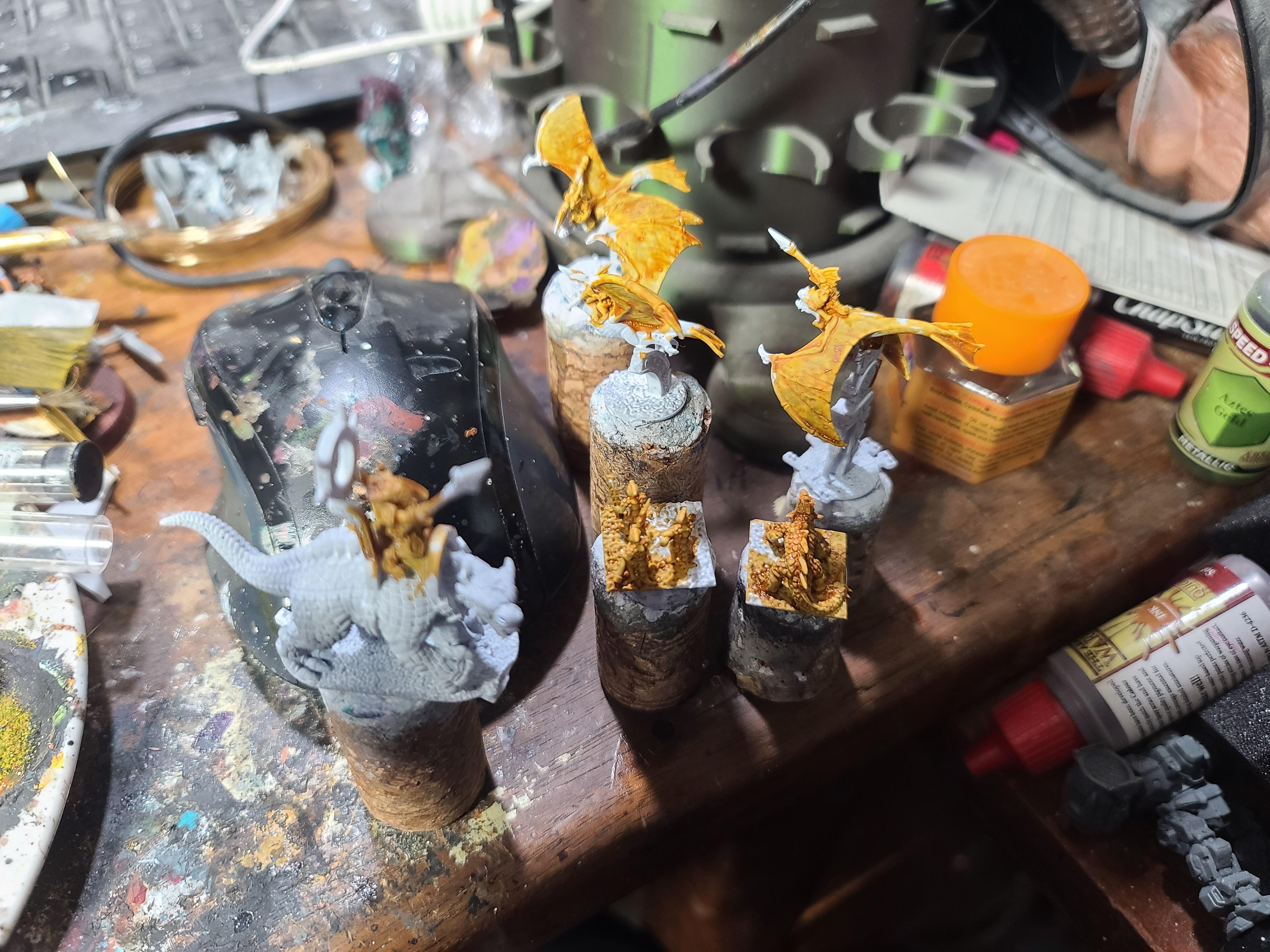 10mm, Carnadon, Forest Dragon, Lizardmen, Marvelous Minipaints, Salamander, Terradon, Warmaster