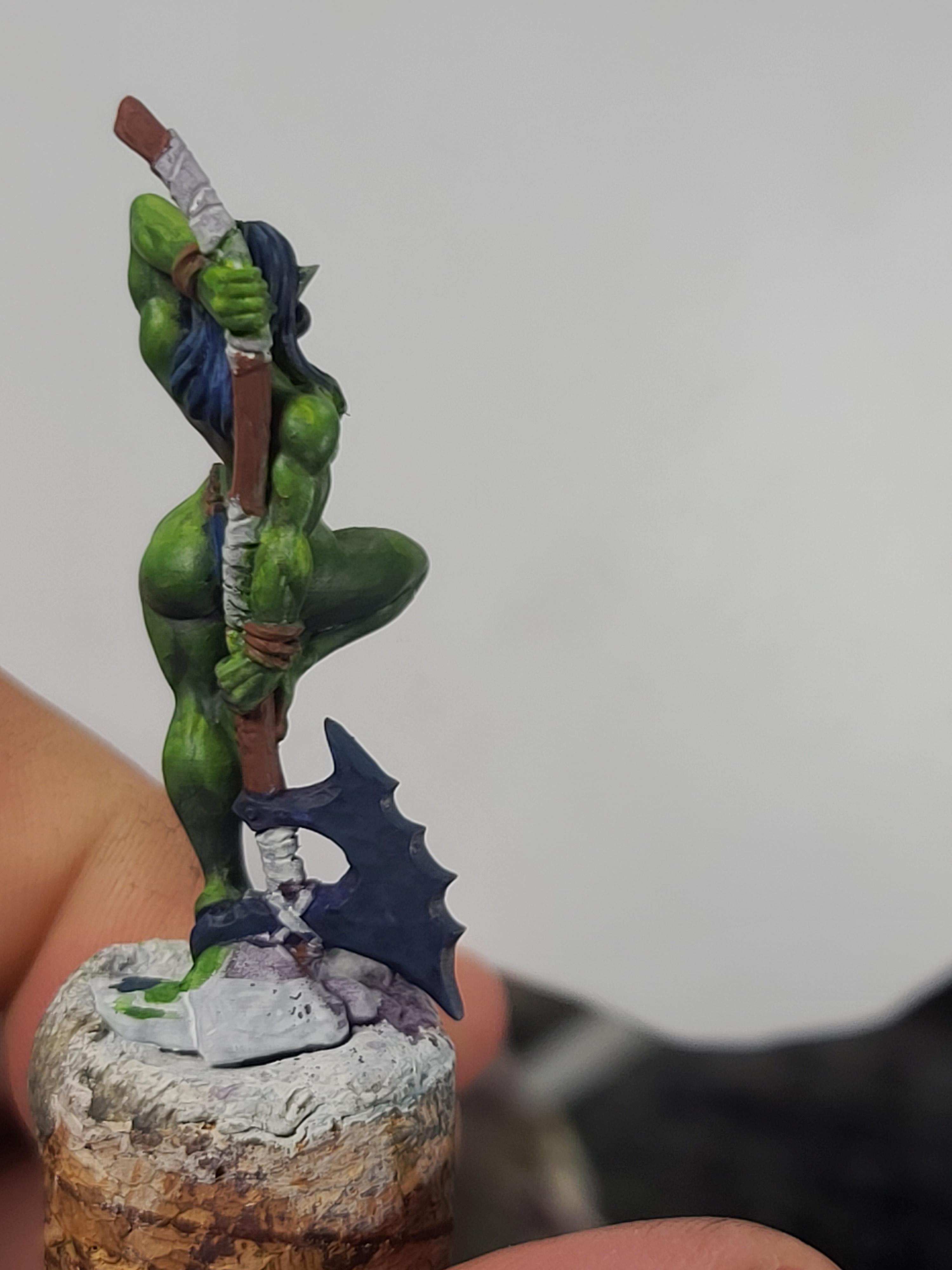 3d Print, 54mm, Artisans Guild, Cheesecake, Marvelous Minipaints, Orc Beauty, Orcs, Pinup, Yagraz