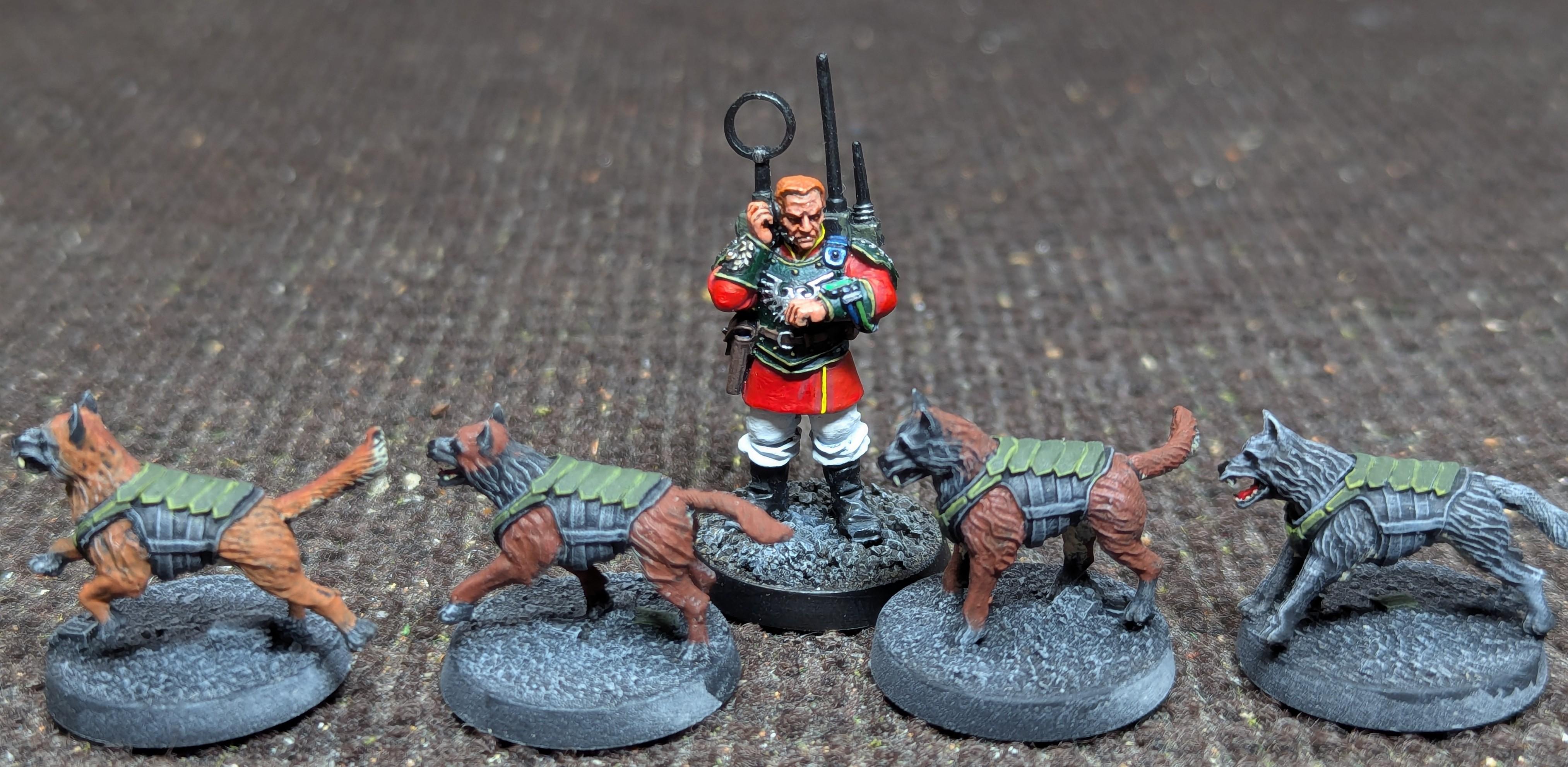 2025, 28mm, Anvil Industry, Dog, Painted, Stim Hound