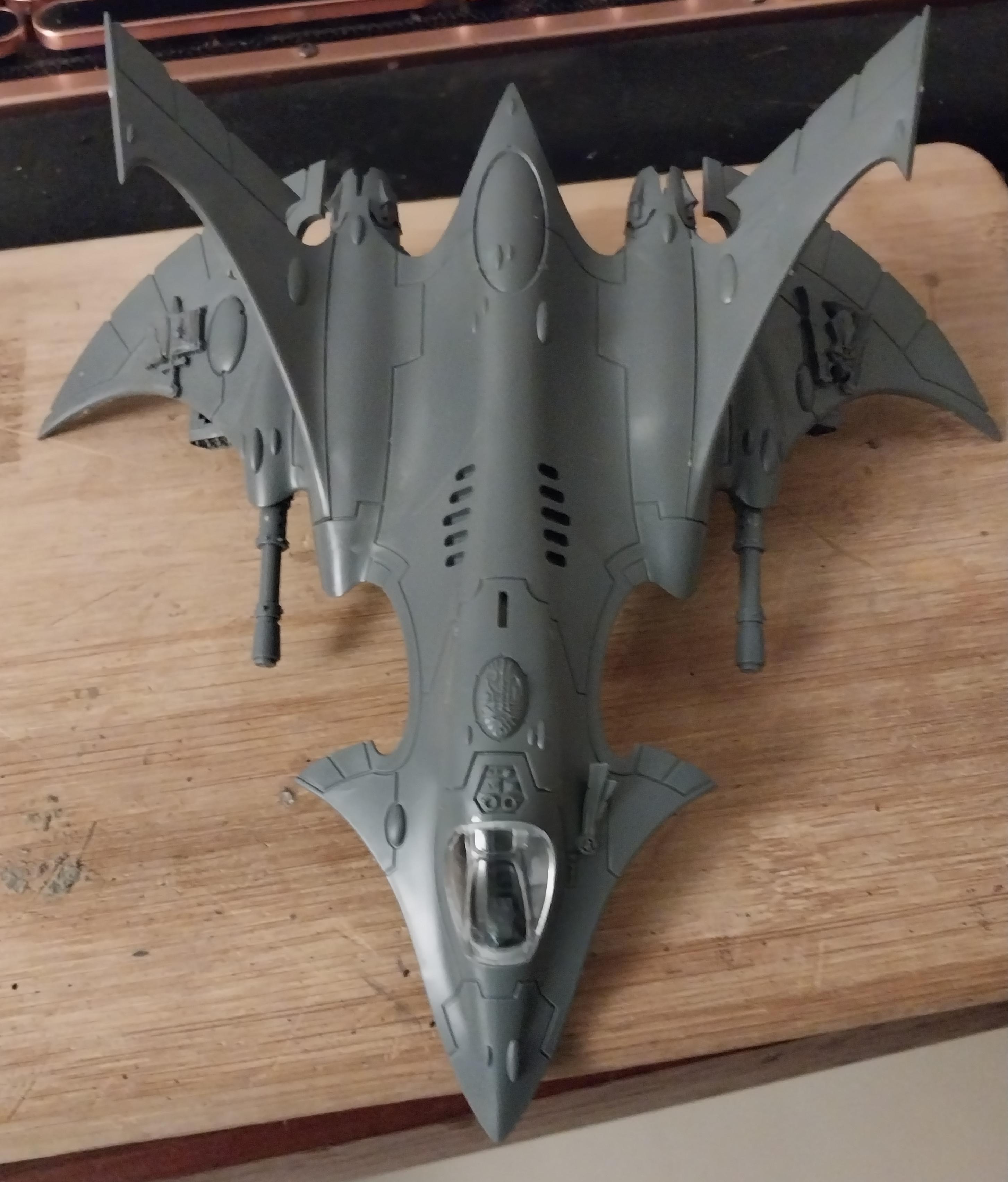 Aeronautica, Conversion, Crimson Hunter, Eldar, Fighter, Flyer, Imperial Guard, Lightning, Looted, Work In Progress