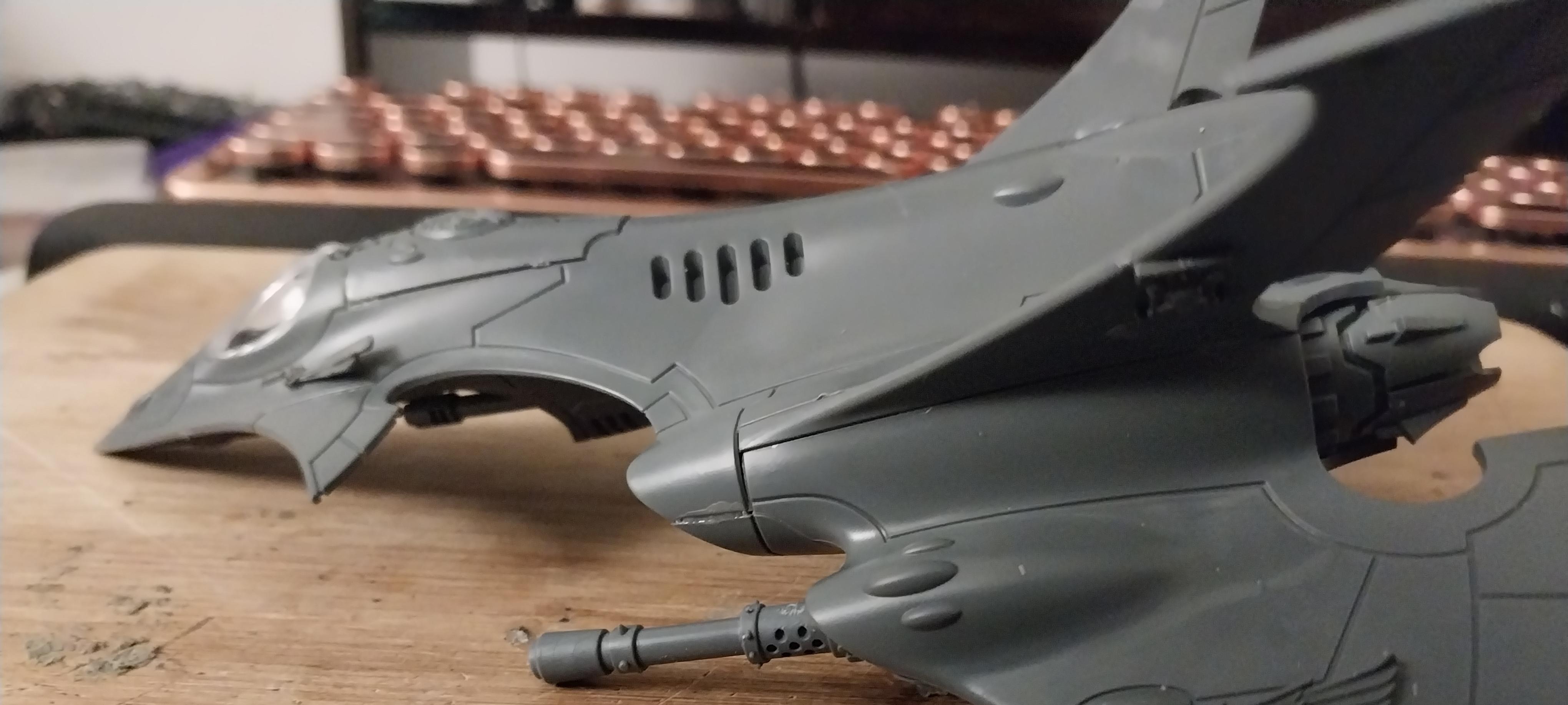 Aeronautica, Conversion, Crimson Hunter, Eldar, Fighter, Flyer, Imperial Guard, Lightning, Looted, Work In Progress
