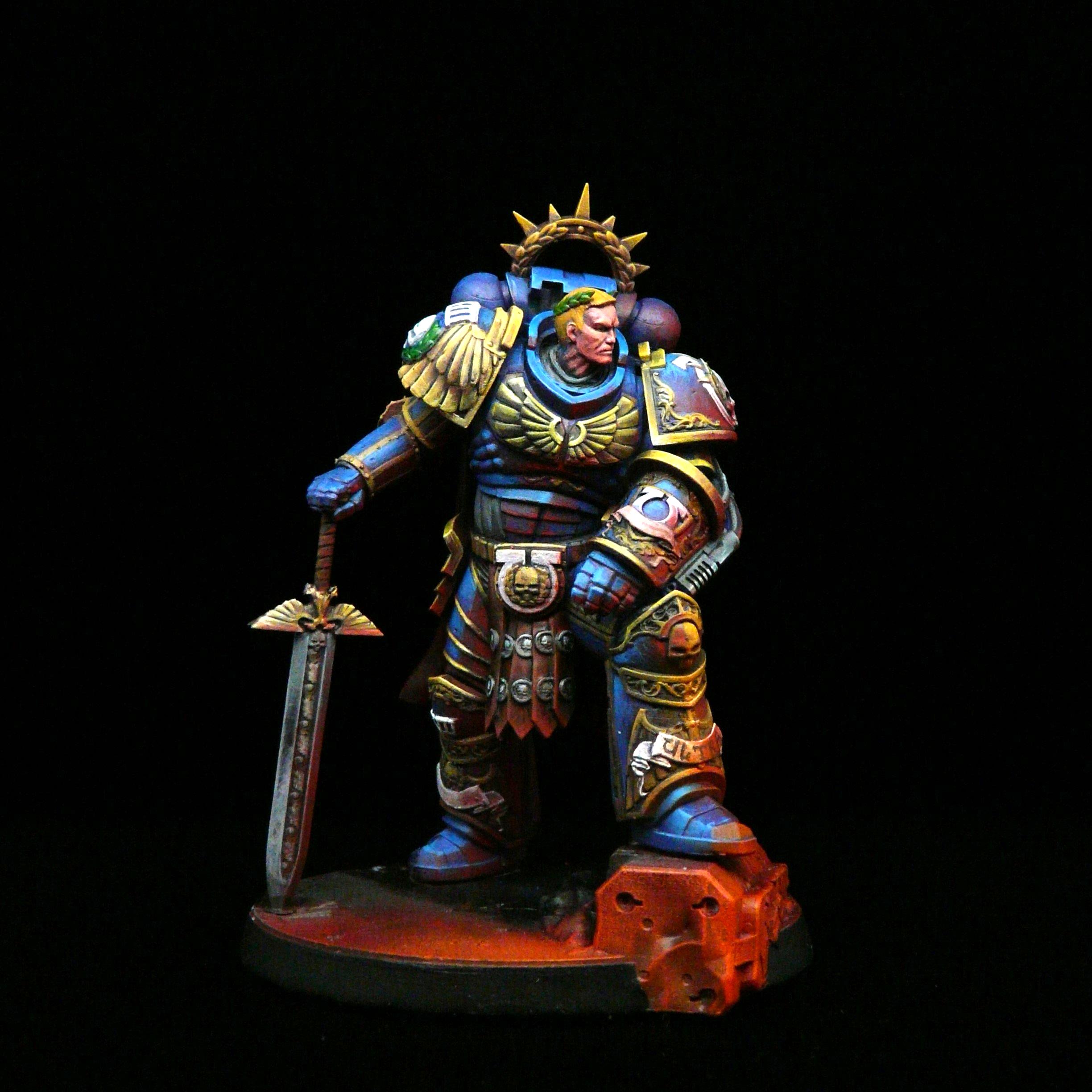 Adeptus Astartes, Horus Heresy, Non-Metallic Metal, Object Source Lighting, Primarch, Roboute Guilliman, Space Marines, Ultramarines