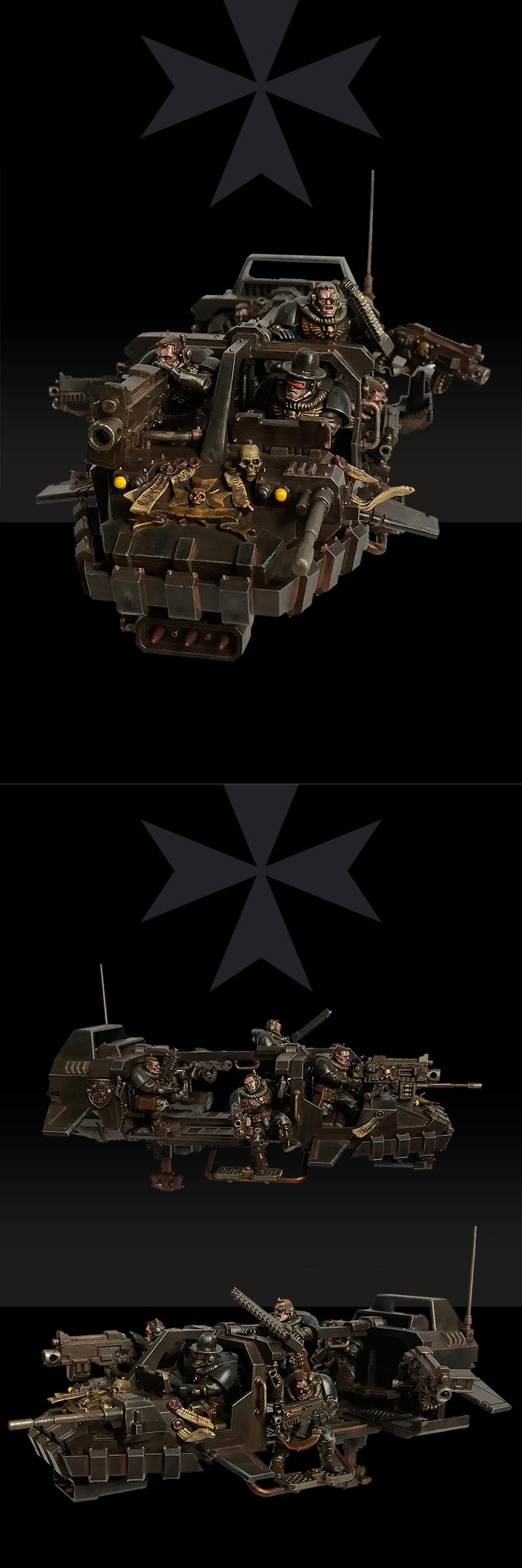 Apocalypse Now, Black Templars, Charlie Don&rsquo;t Surf, Colonel Kilgore, Conversion, Death From Above, Firstborn, Grimdark, Grimdark 40k, Kitbash, Landspeeder Storm, Neophytes, Scouts, Space Marines, Stahlfried, Warhammer 40,000