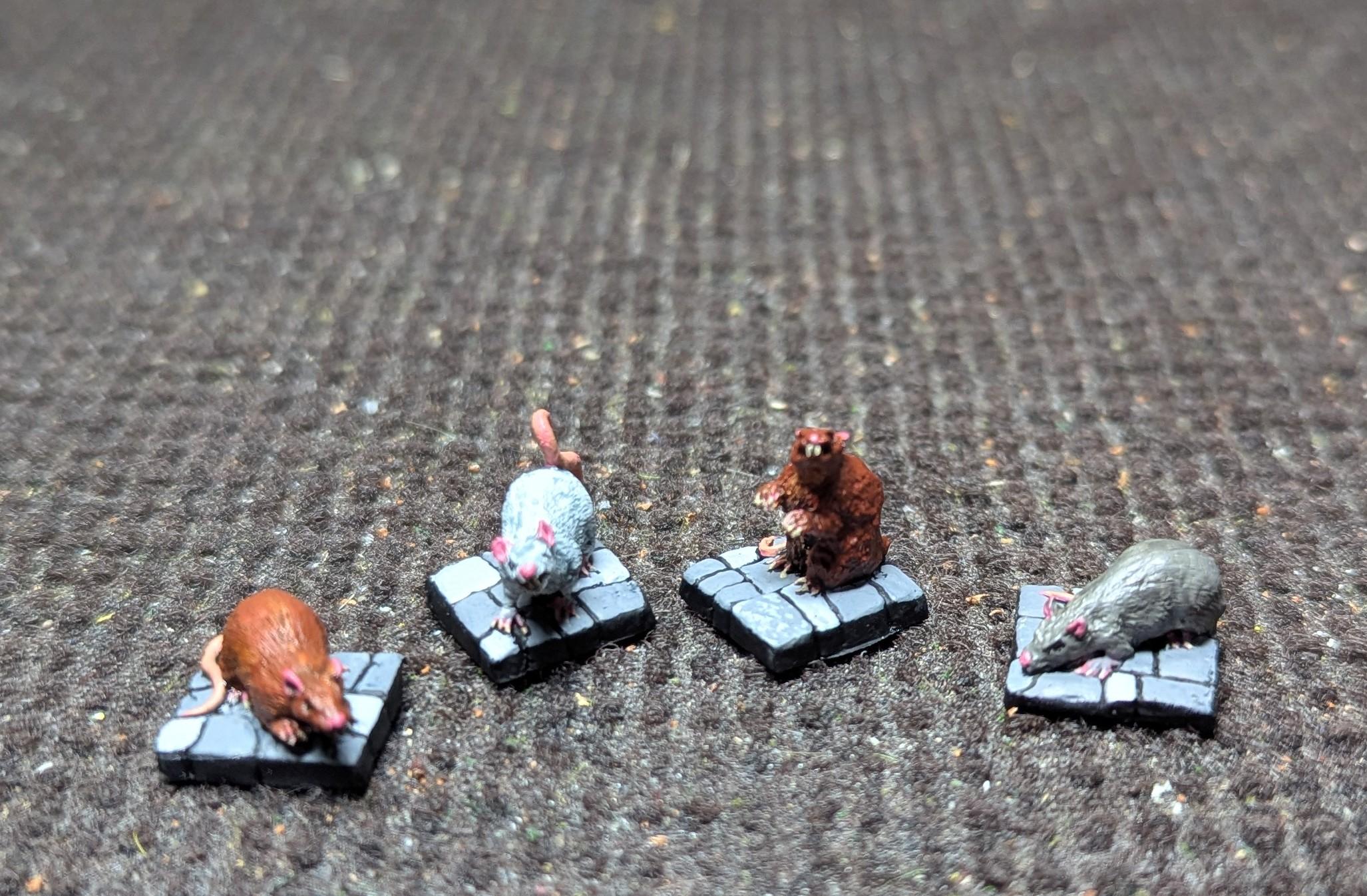 2025, Dire Rats, Painted, Rats, Reaper, Sandra Garrity