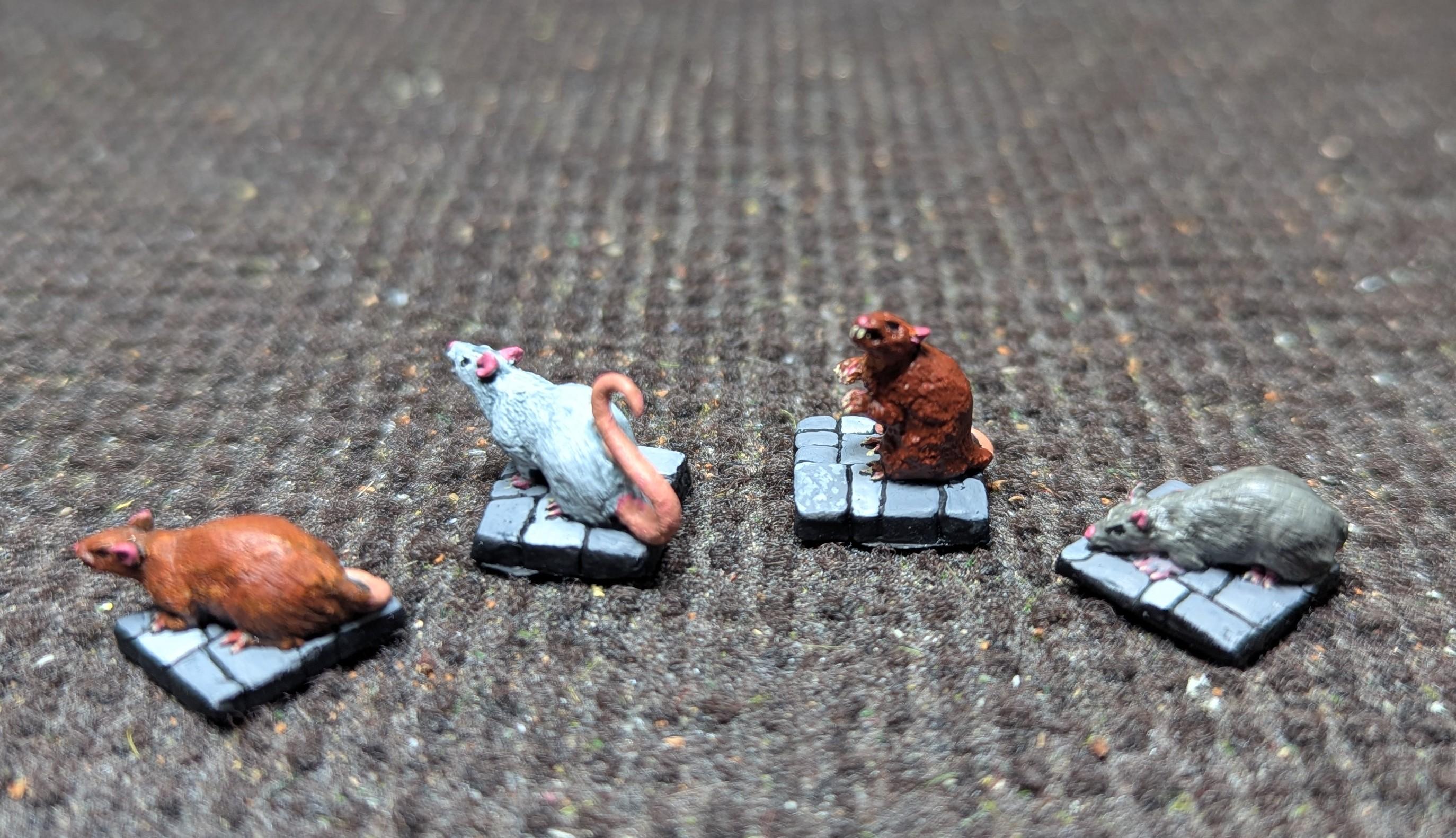 2025, Dire Rats, Painted, Rats, Reaper, Sandra Garrity
