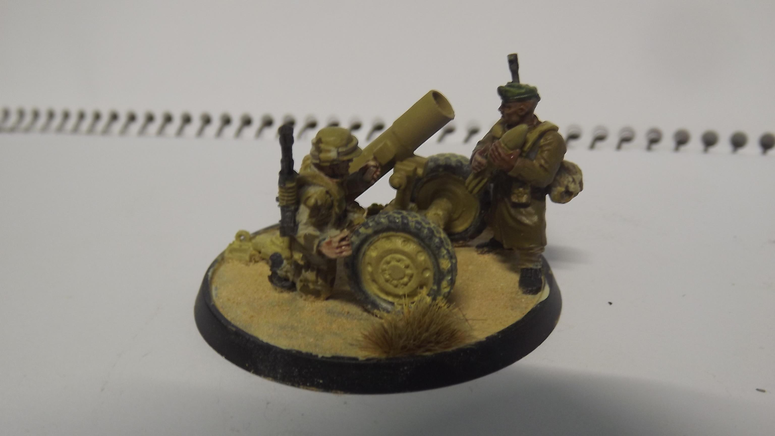120mm Mortar, Heavy Weapon, Imperial Guard, Towed Mortar