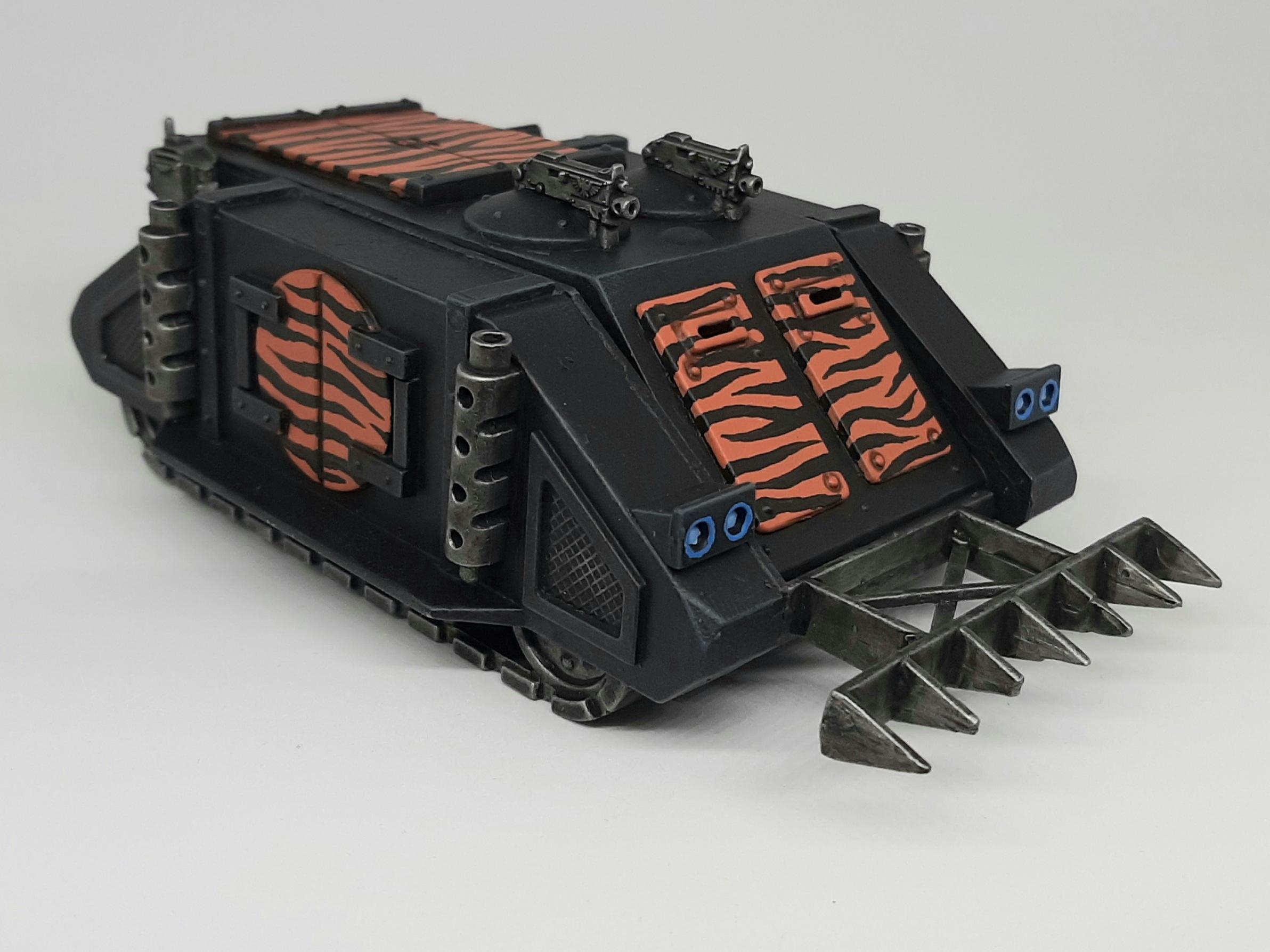 Adeptus, Astartes, Camouflage, Conversion, Custom, Fighting, Forest, Jungle, Kitbash, Rhino, Space, Space Marines, Tank, Tigers, Veda