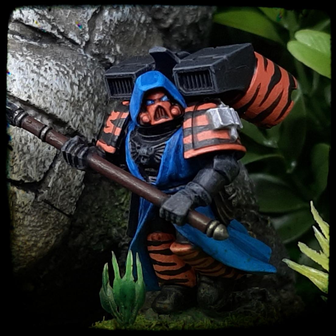 Adeptus, Assault, Astartes, Brihaspati, Camouflage, Conversion, Custom, Fighting, Forest, Glaive, Jump, Jungle, Kitbash, Lance, Leader, Librarian, Pack, Polearm, Psyker, Space, Space Marines, Spear, Tigers, Veda, Weapon