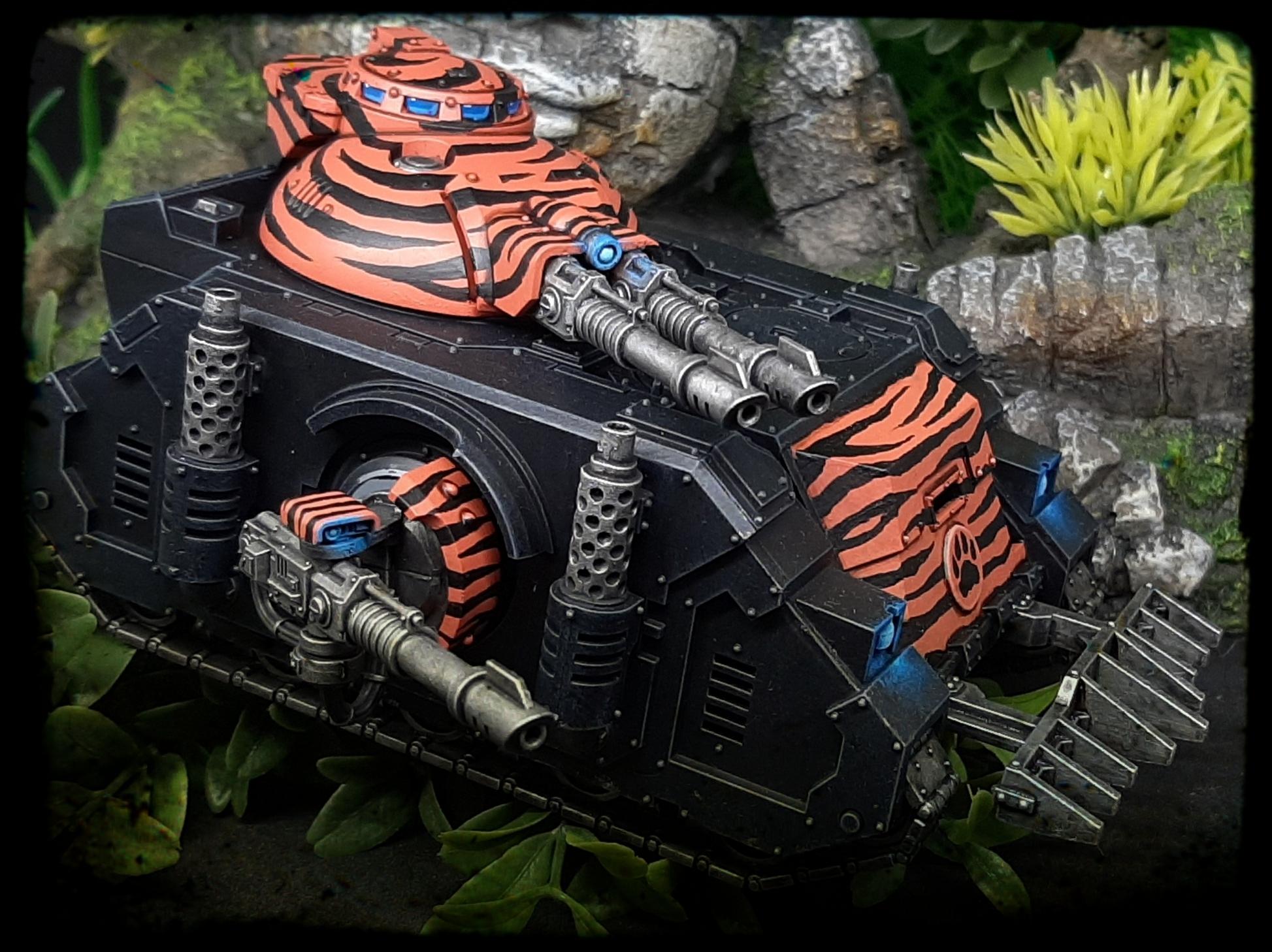 Adeptus, Astartes, Autocannon, Camouflage, Conversion, Custom, Fighting, Forest, Jungle, Kitbash, Lascannon, Magnet, Predator, Space, Space Marines, Tank, Tigers, Veda, Weapon