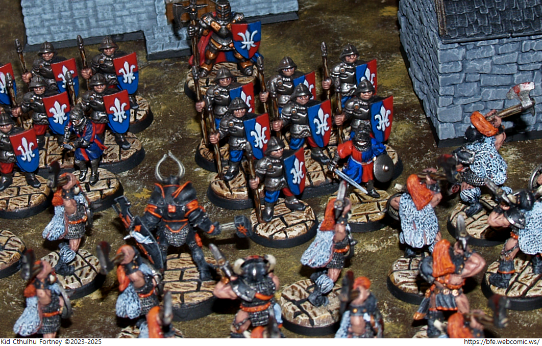 Bfe, Ender Toys, Games Workshop, Hasslefree Minaitures, Oubliette, Parker Brothers, Perry Brothers