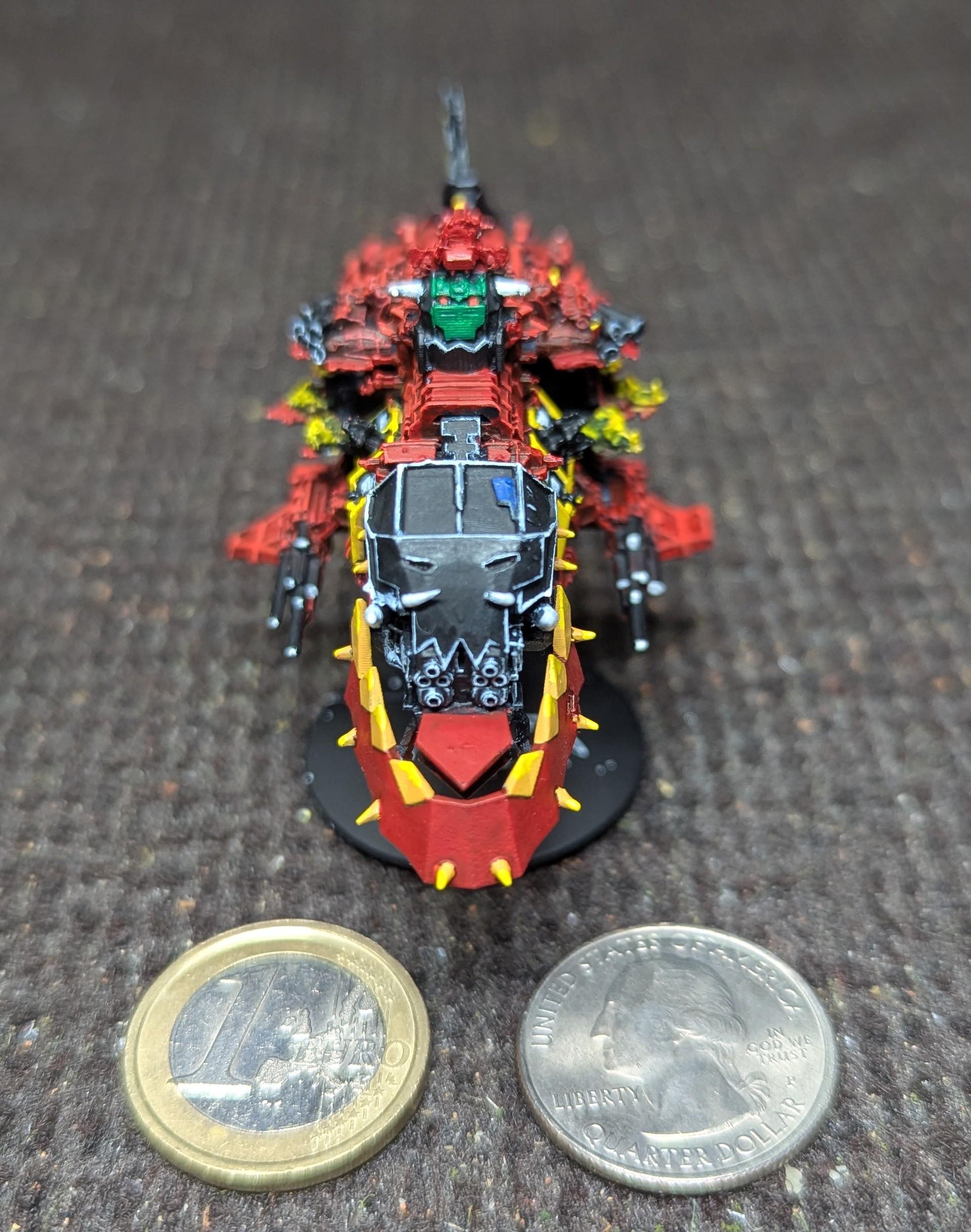 2025, 3d Print, Battlefleet Gothic, Orks, Painted