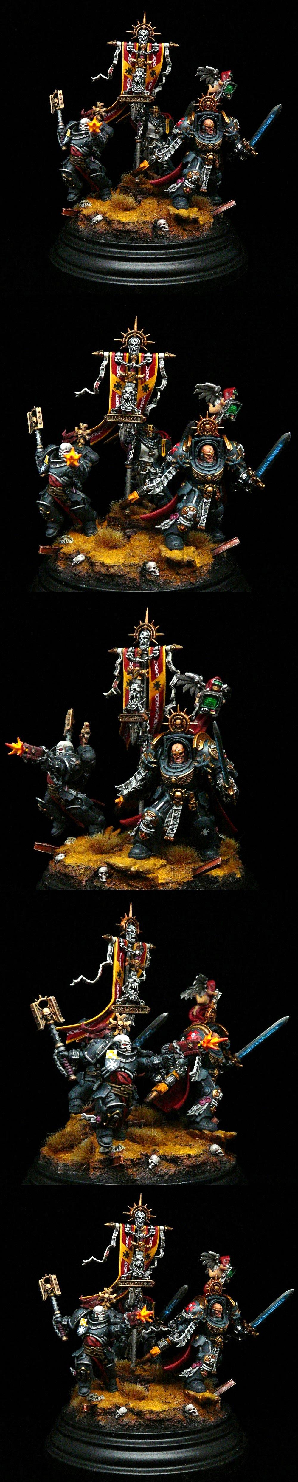 Adeptus Astartes, Black Templars, Crusade Ancient, Execrator, Primaris, Space Marines, Terminator Armor
