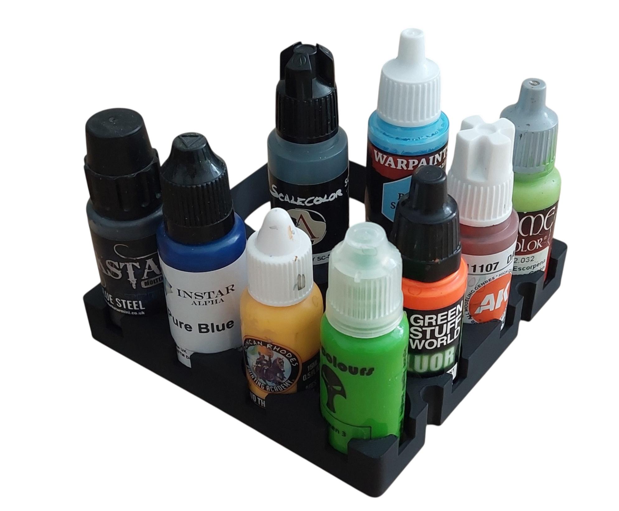 3d, Bottles, Corvus Games Terrain, Dropper, Hobby, Miniatures, Modular, Painting, Paintpal, Paints, Printable, Storage, Travel